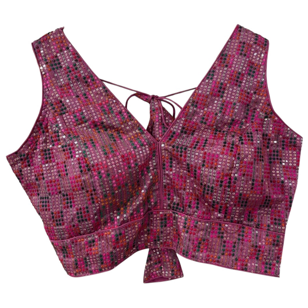 Mini Sequin Choli Blouse-2 Colors