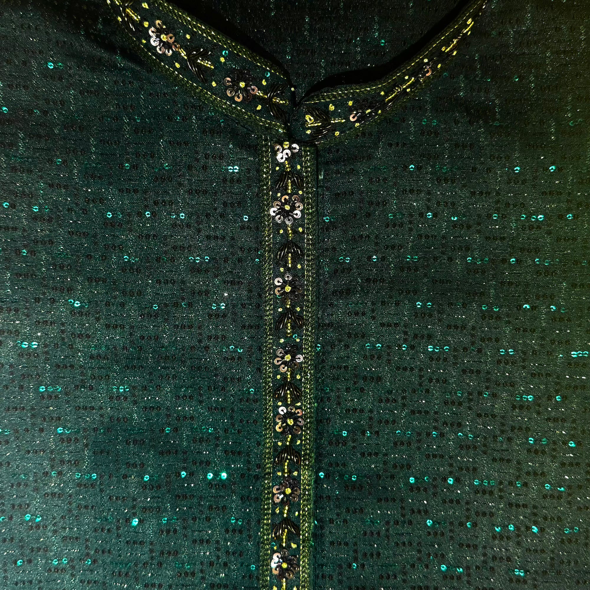YD Embroidered Mini Sequin Kurtas-2 Colors - Vintage India NYC