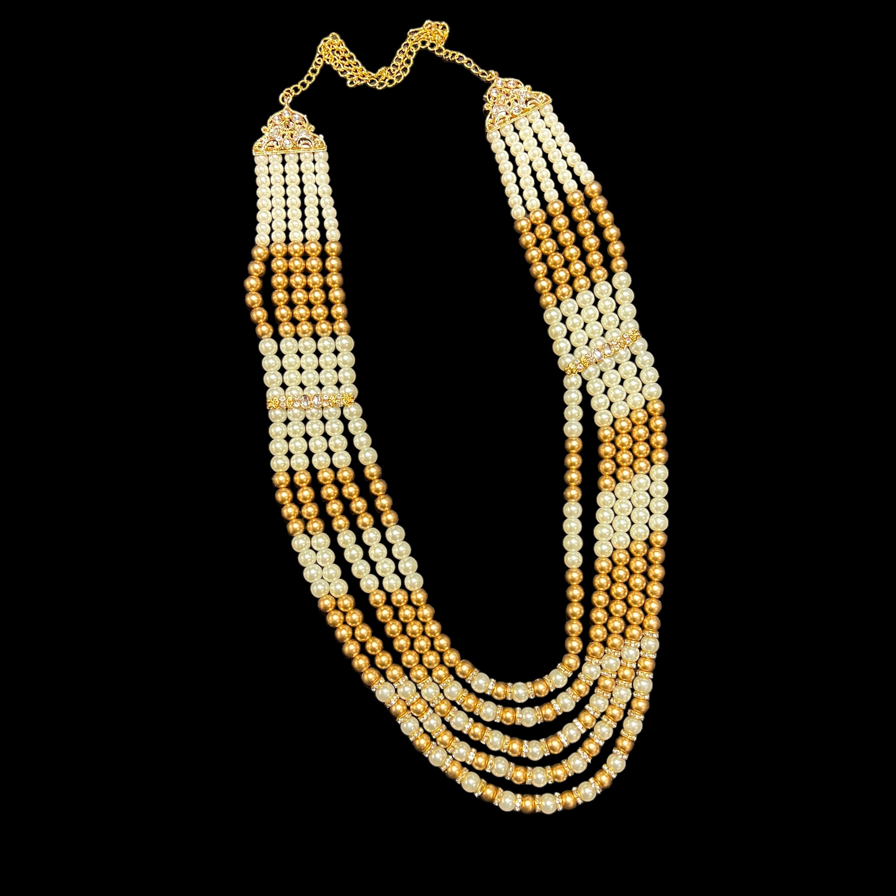 Dulha Kantha- Gold & White Pearl - Vintage India NYC