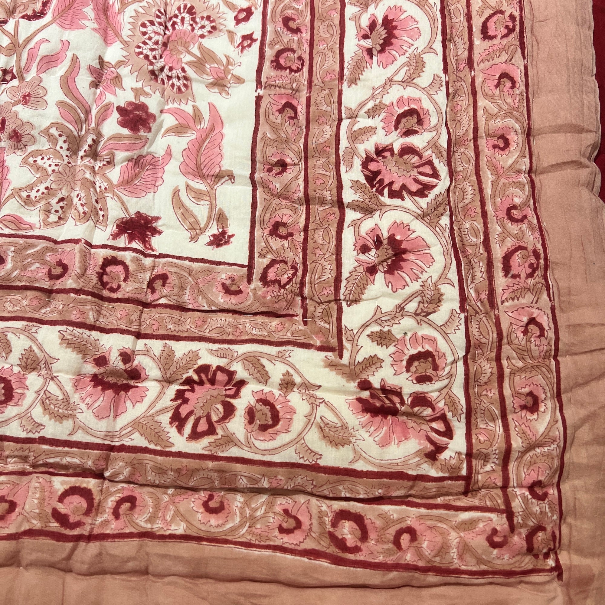 Reversible Hand Block Quilts-Twin-Various - Vintage India NYC