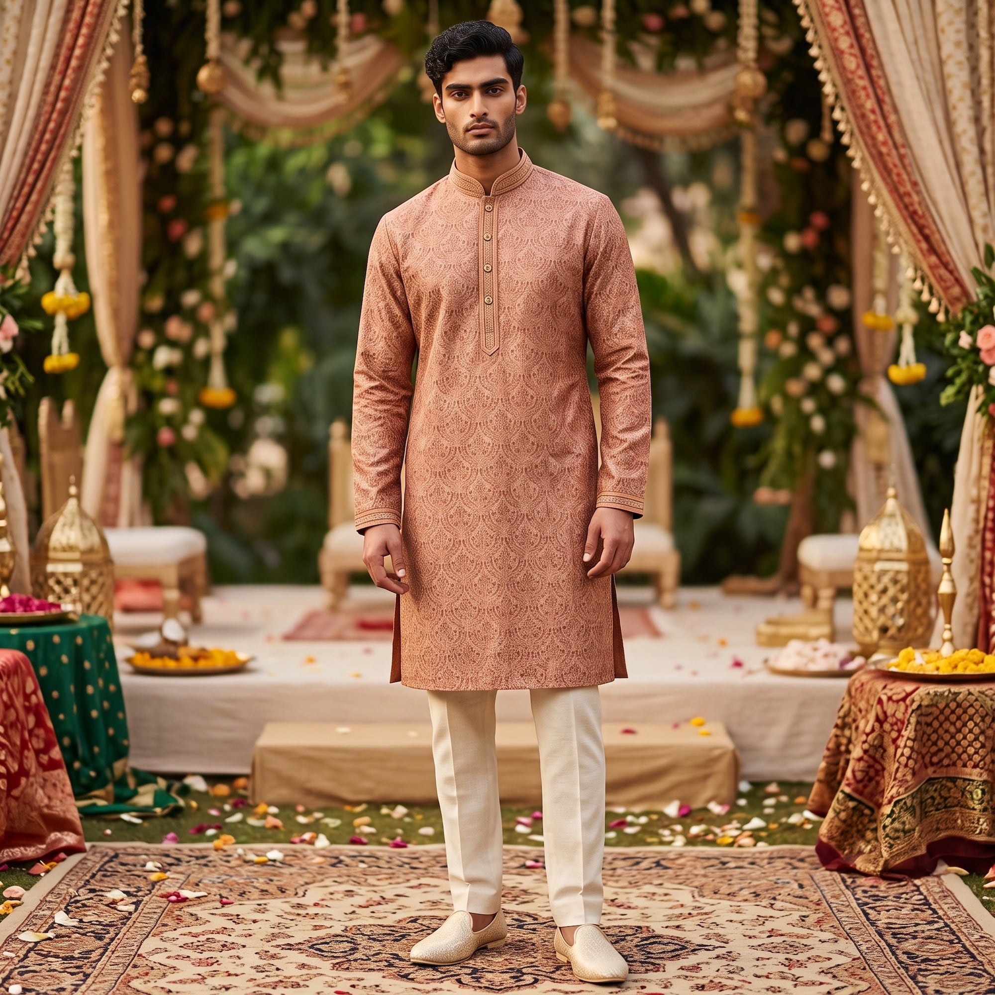 Chandelier Print Kurta-Colors