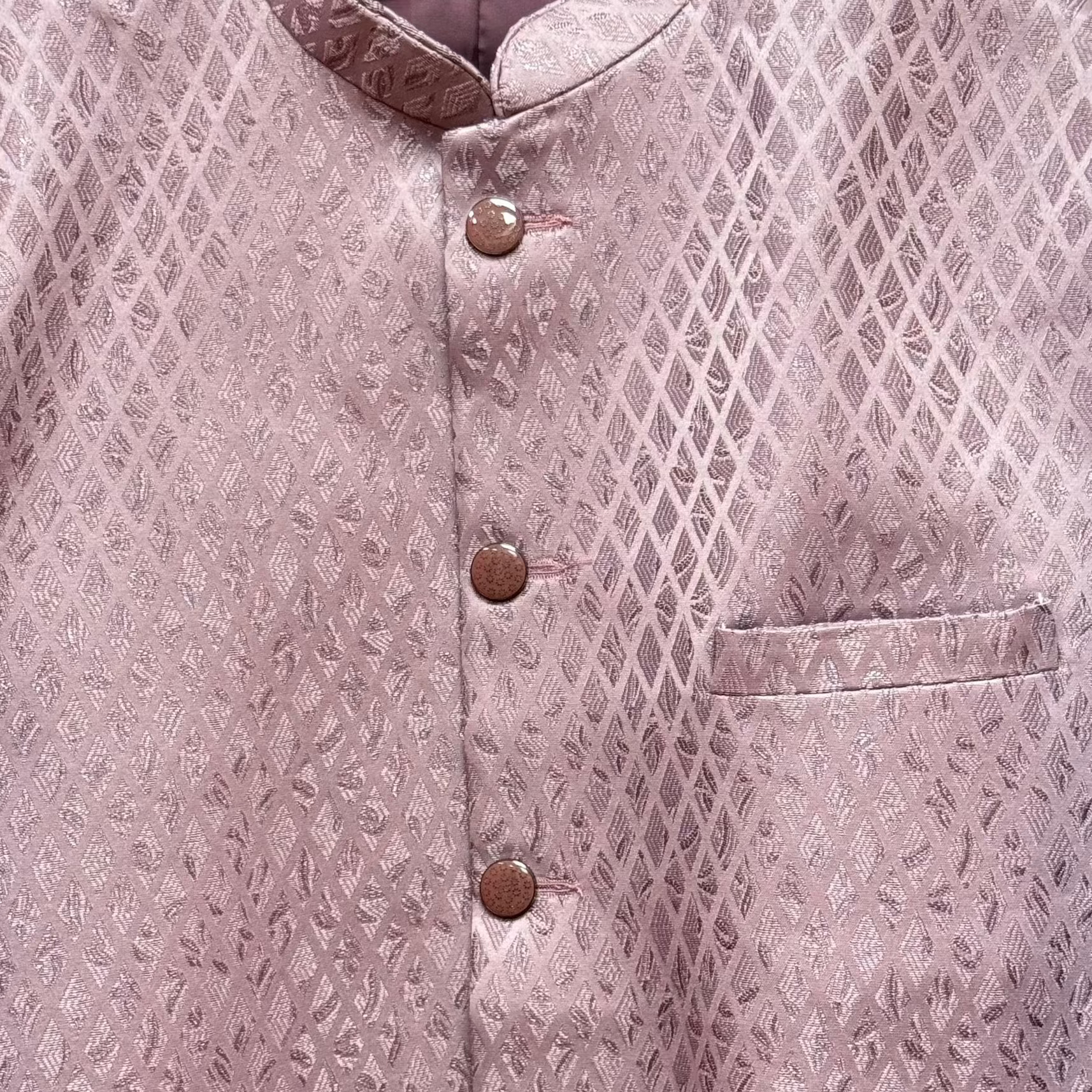 Dusty Rose Diamond Jodhpuri Jacket