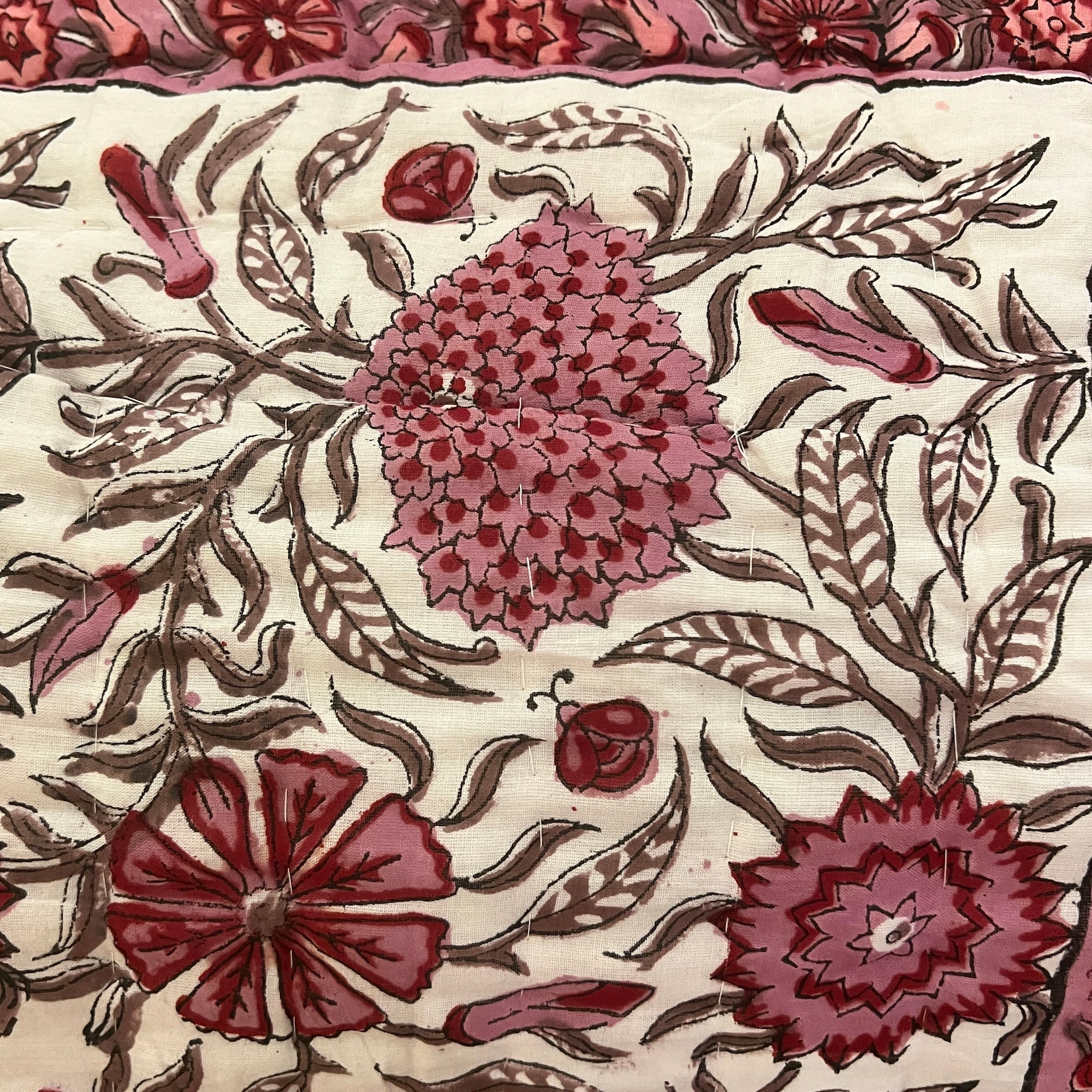 Reversible Hand Block Quilts-Twin-Various - Vintage India NYC