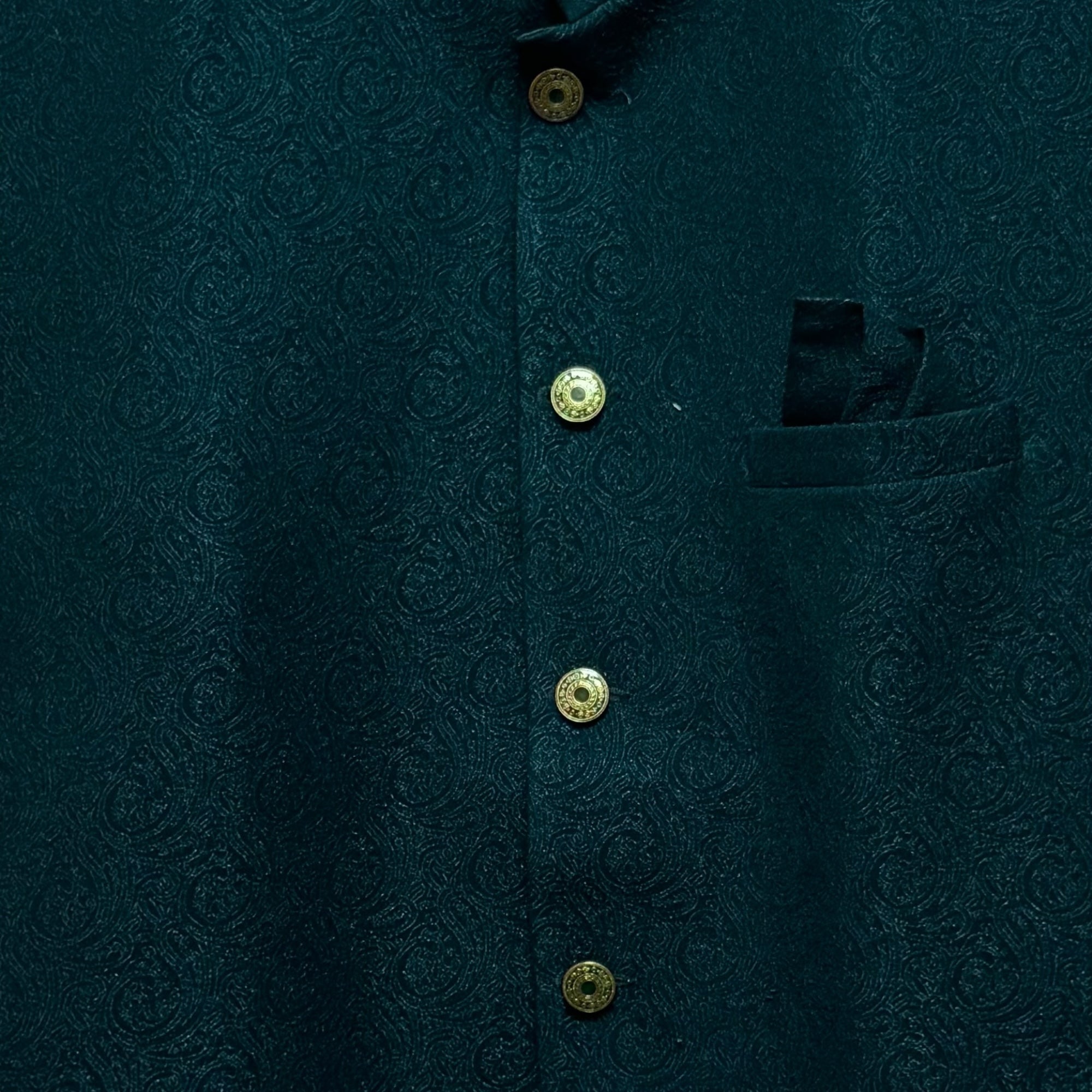 Round Paisley Jodhpuri Jacket -Colors - Vintage India NYC