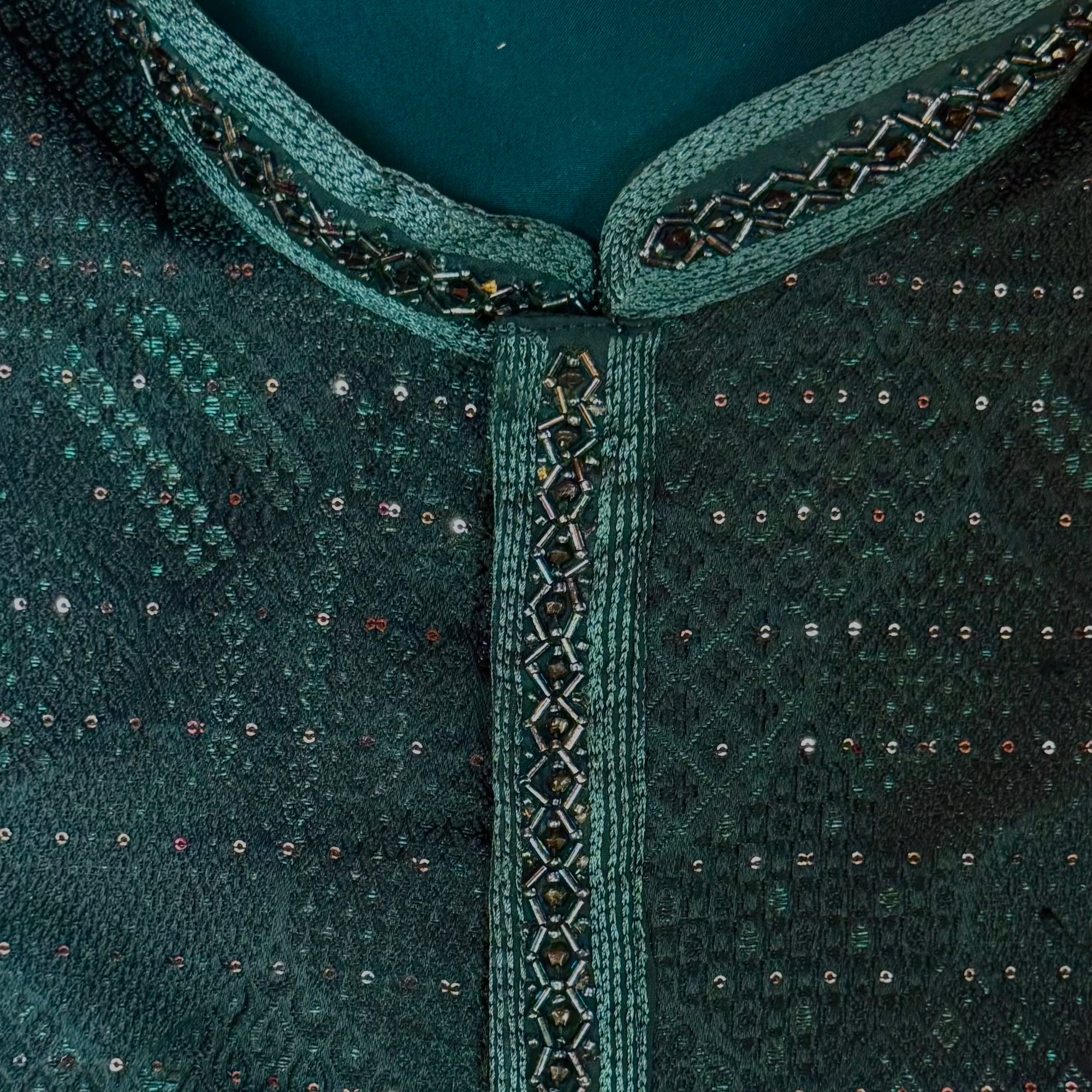 Tiled Small Sequin Kurta-Colors - Vintage India NYC