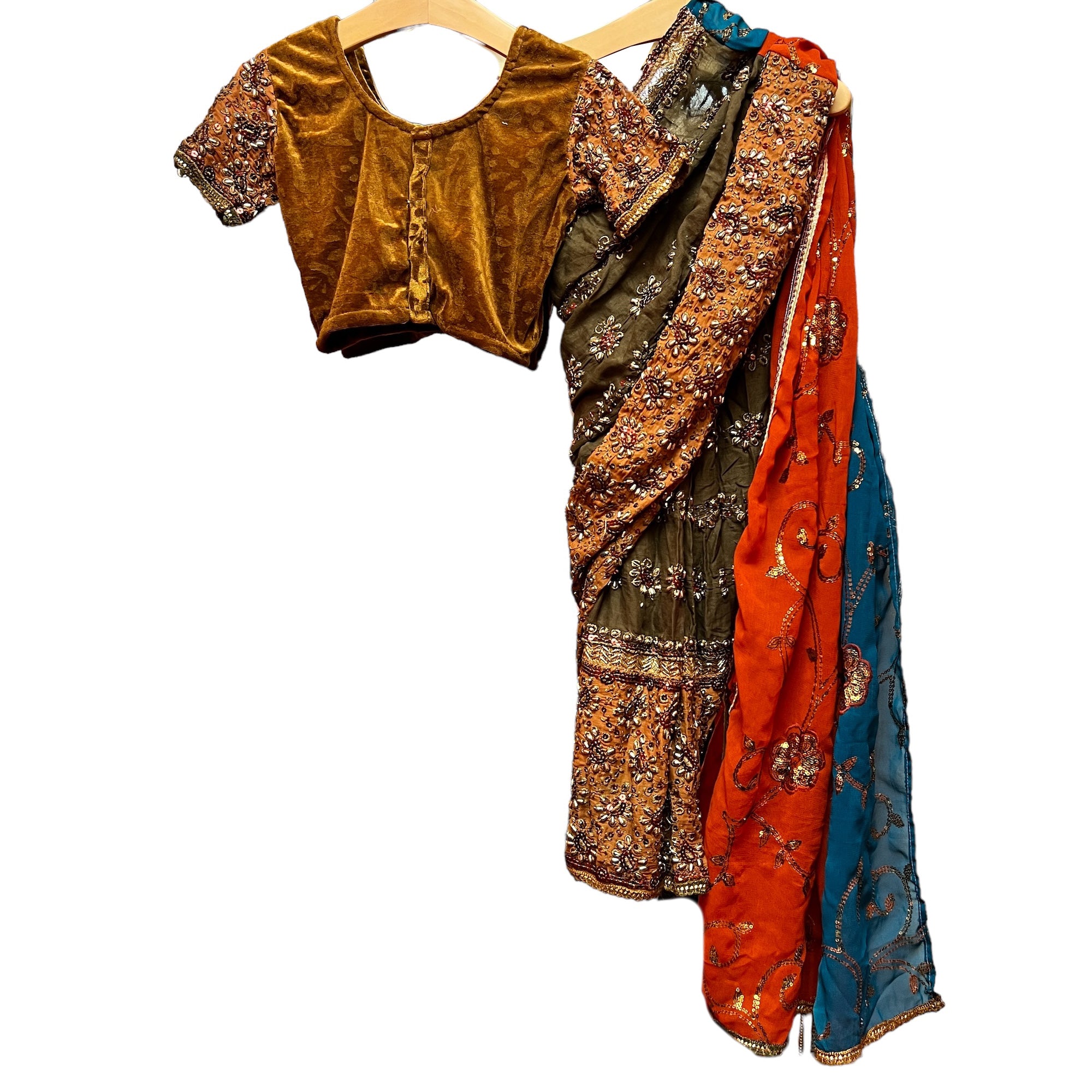 Handmade Girls Sarees-Various - Vintage India NYC