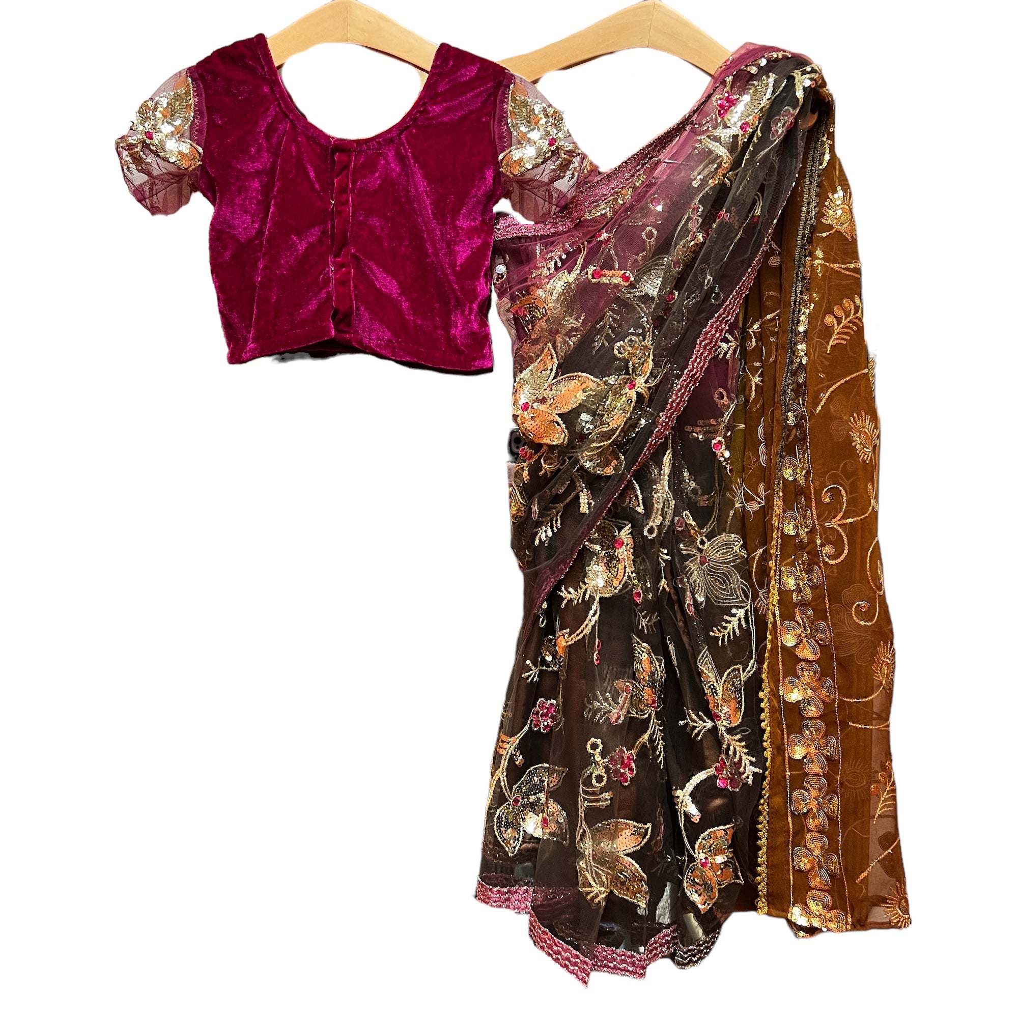 Handmade Girls Sarees-Various - Vintage India NYC