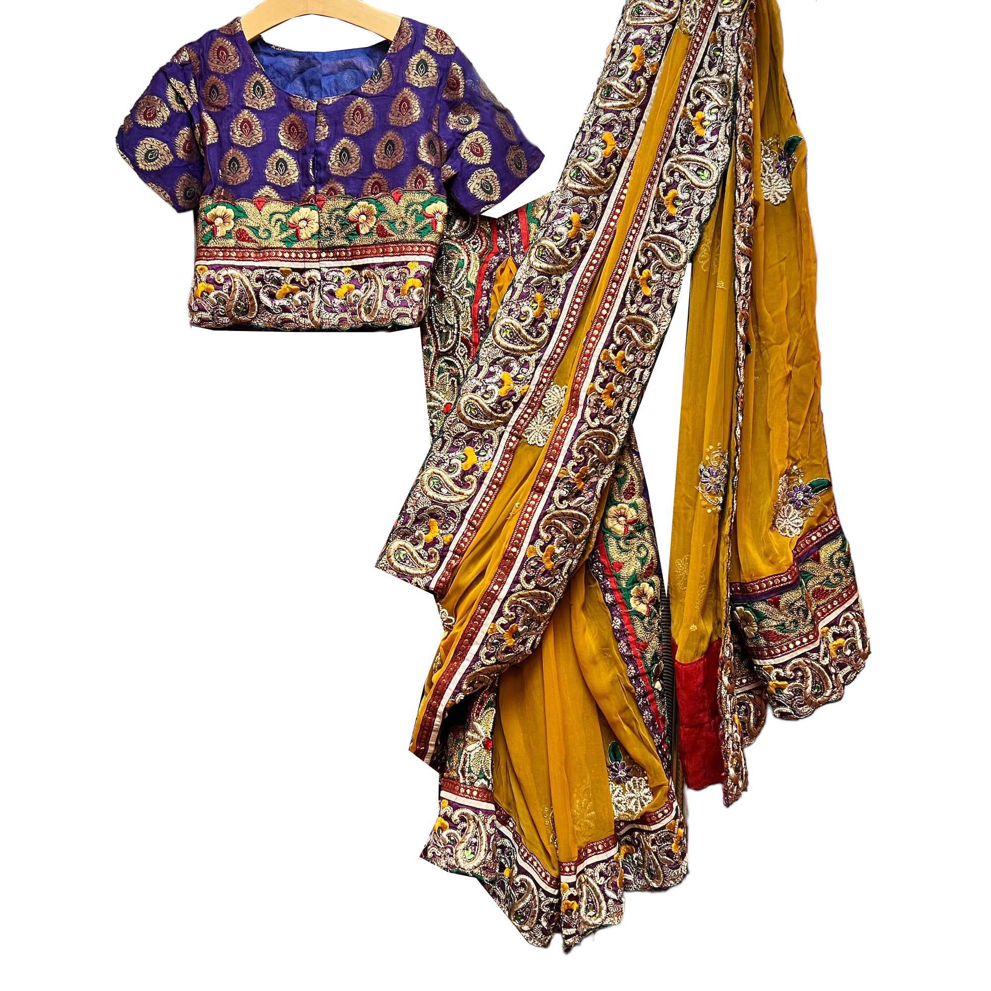 Handmade Girls Sarees-Various - Vintage India NYC