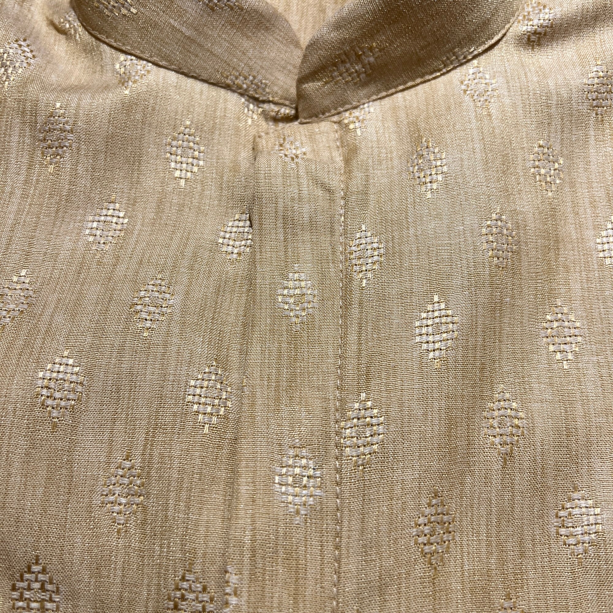 Diamond Band Collar Short Kurta- Various Colors - Vintage India NYC