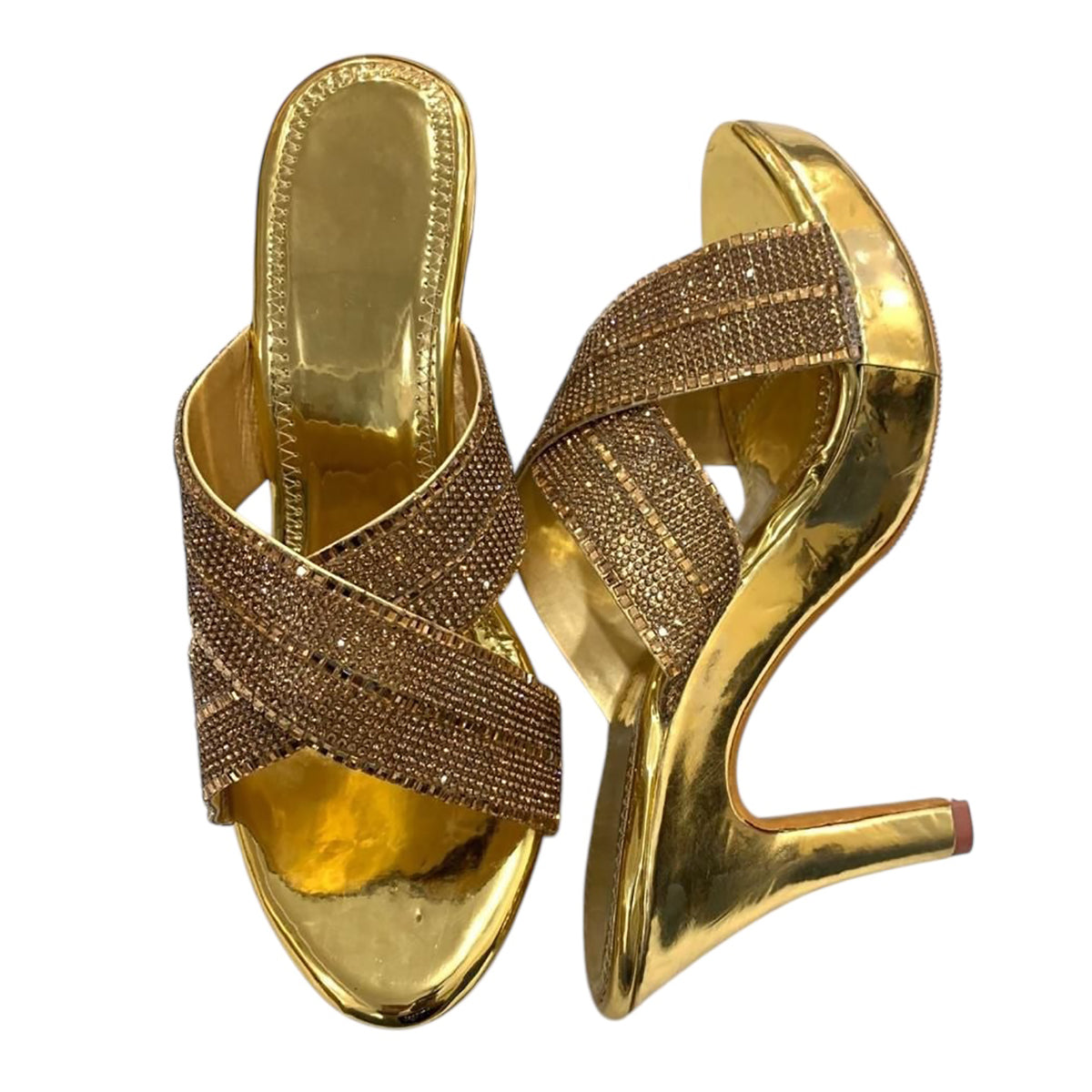 DT Gold Platform Sandals