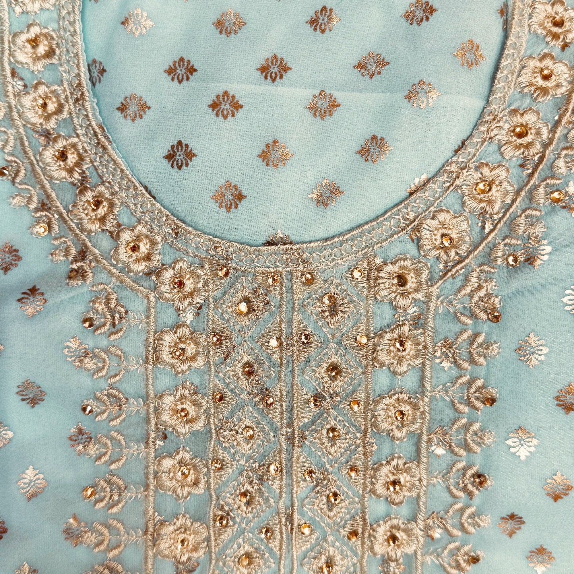 Pastel Kurtis w/ Gold Print -3 Colors