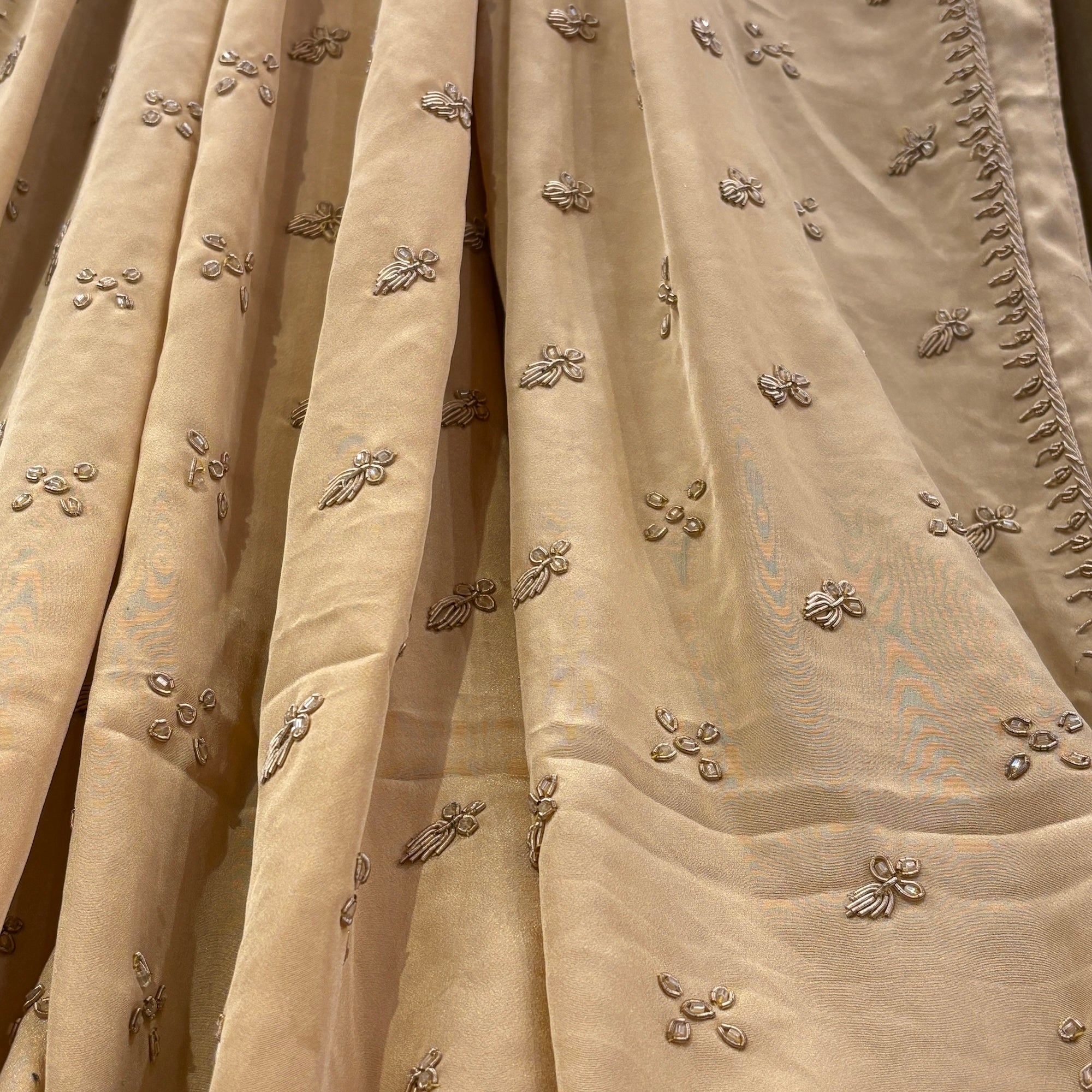 Gold Heavy Work Zardosi Dupatta