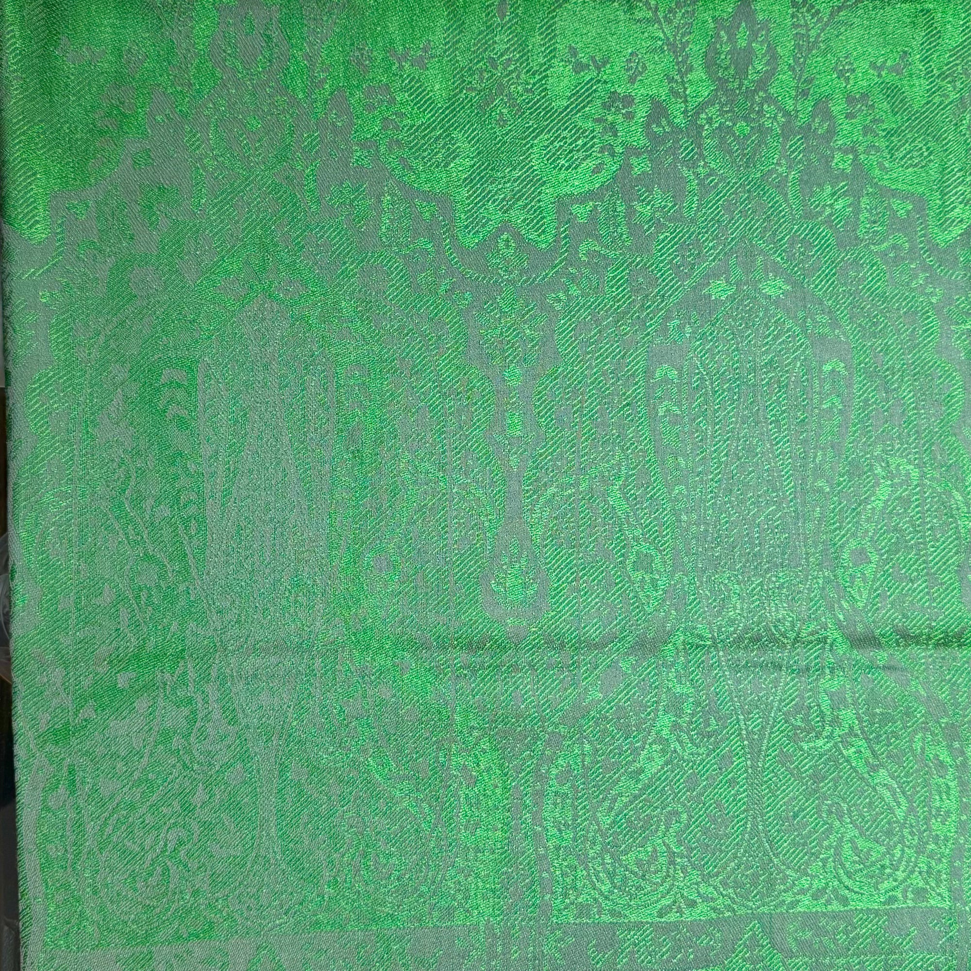 Fine Quality Jacquard Silk/ Wool Shawls - 11 Colors