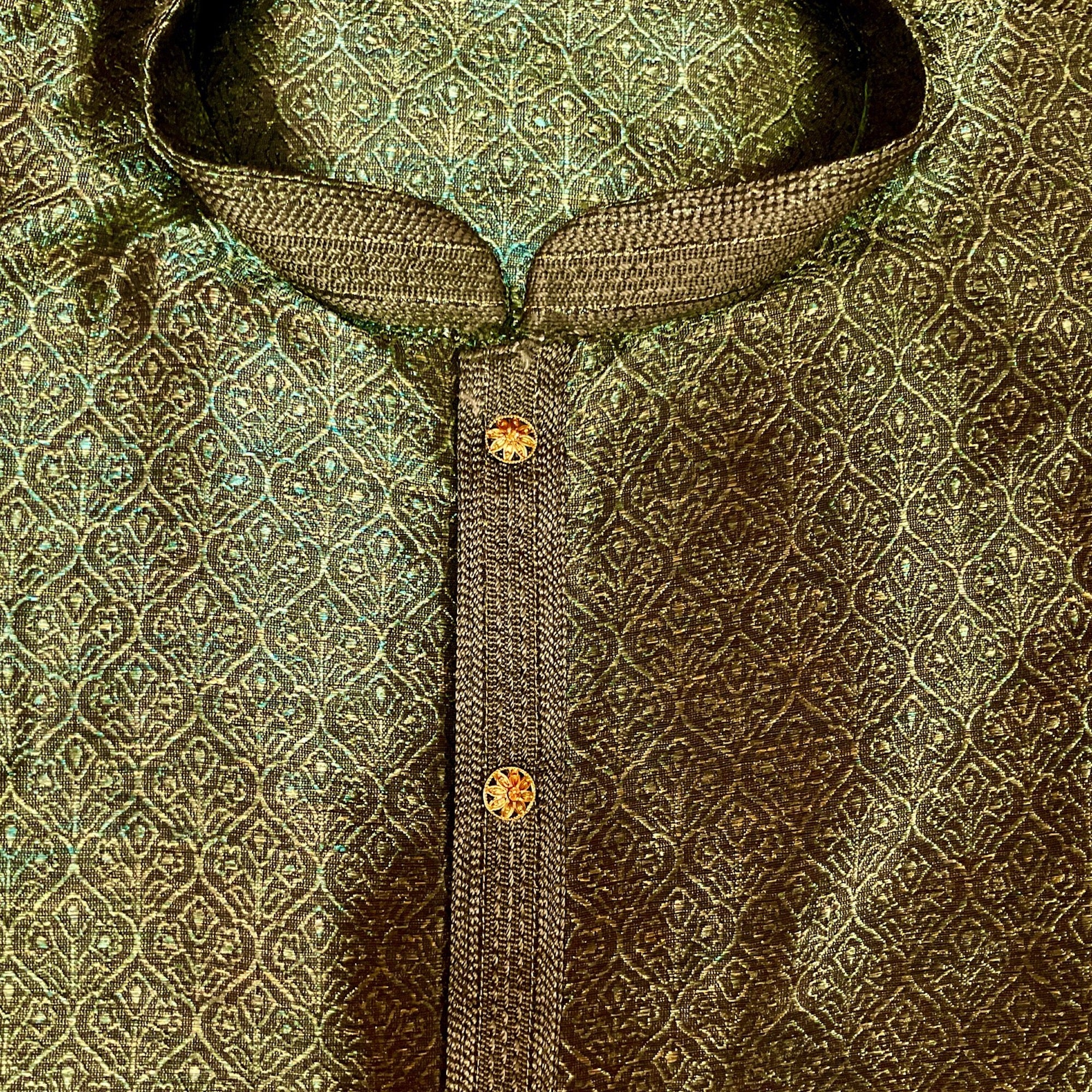 YD Brocade Kurta-2 Colors - Vintage India NYC
