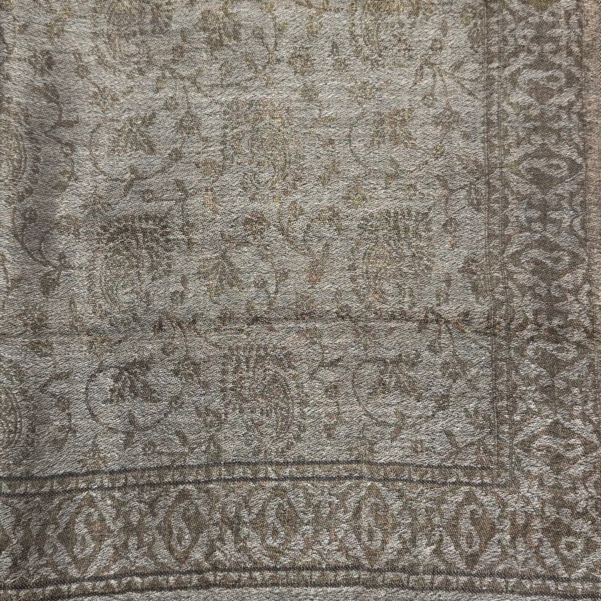 Fine Quality Reversible Bronze Jacquard Shawls- 6 Colors