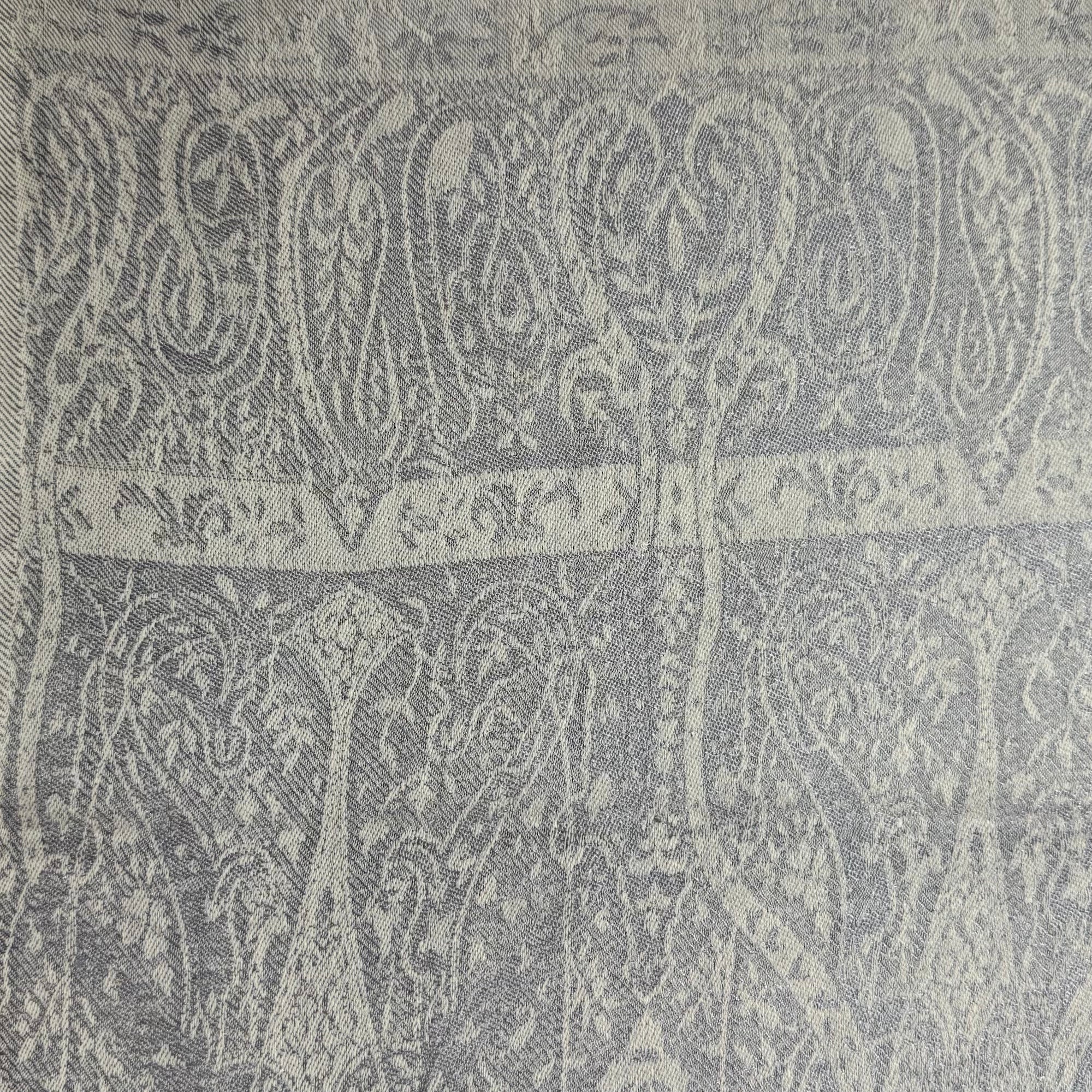 Fine Quality Jacquard Silk/ Wool Shawls - 11 Colors