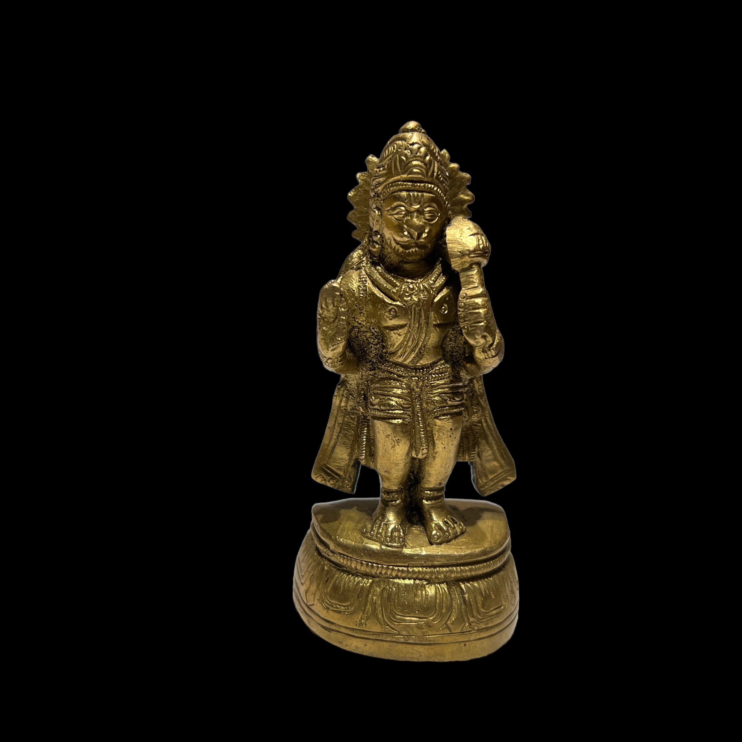 GM Brass Hanuman 3.5 in - Vintage India NYC