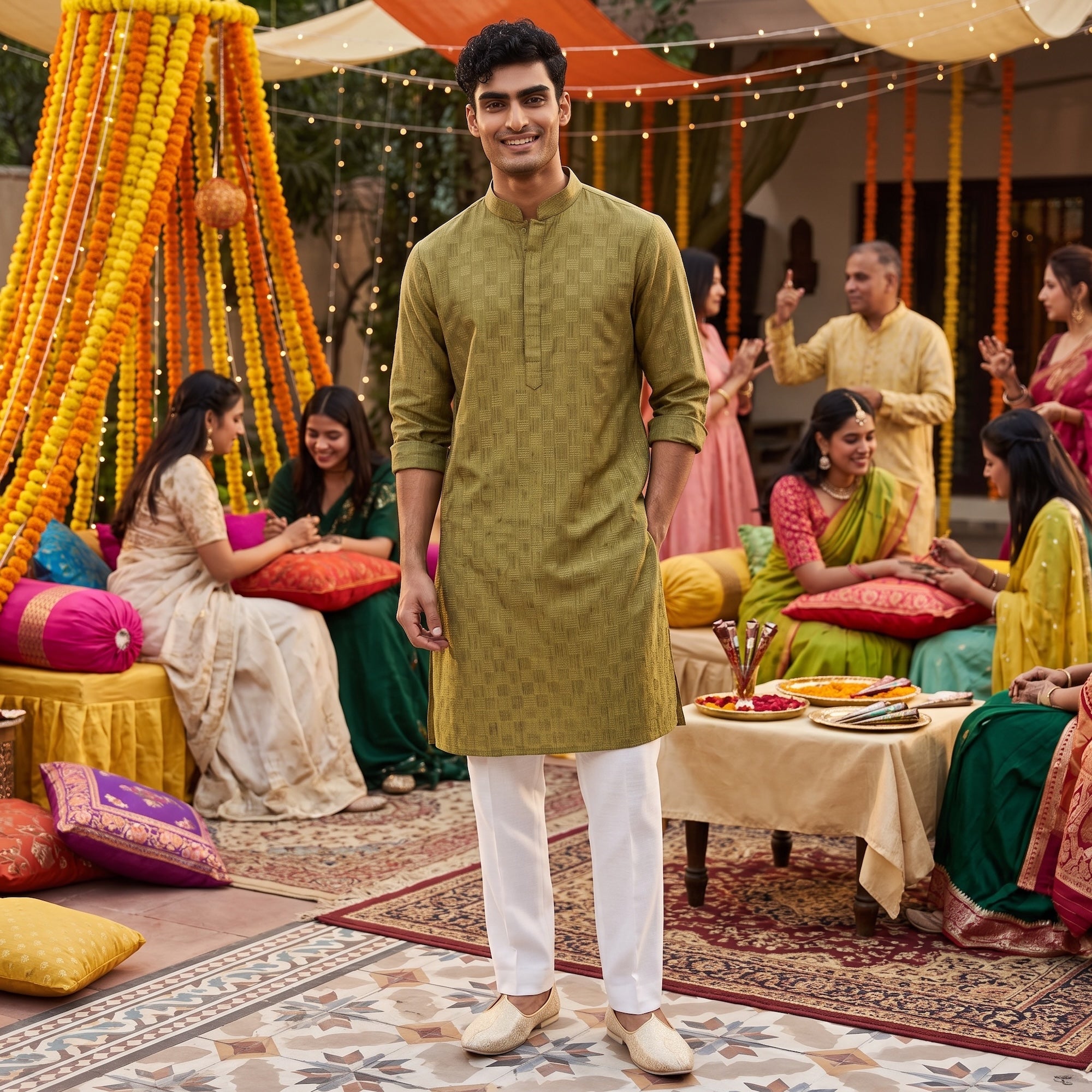 Cotton Flower Kurta-Colors