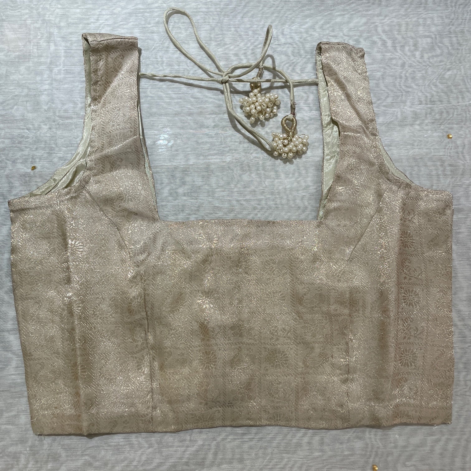 Brocade Saree Blouses-Size 32 - Vintage India NYC