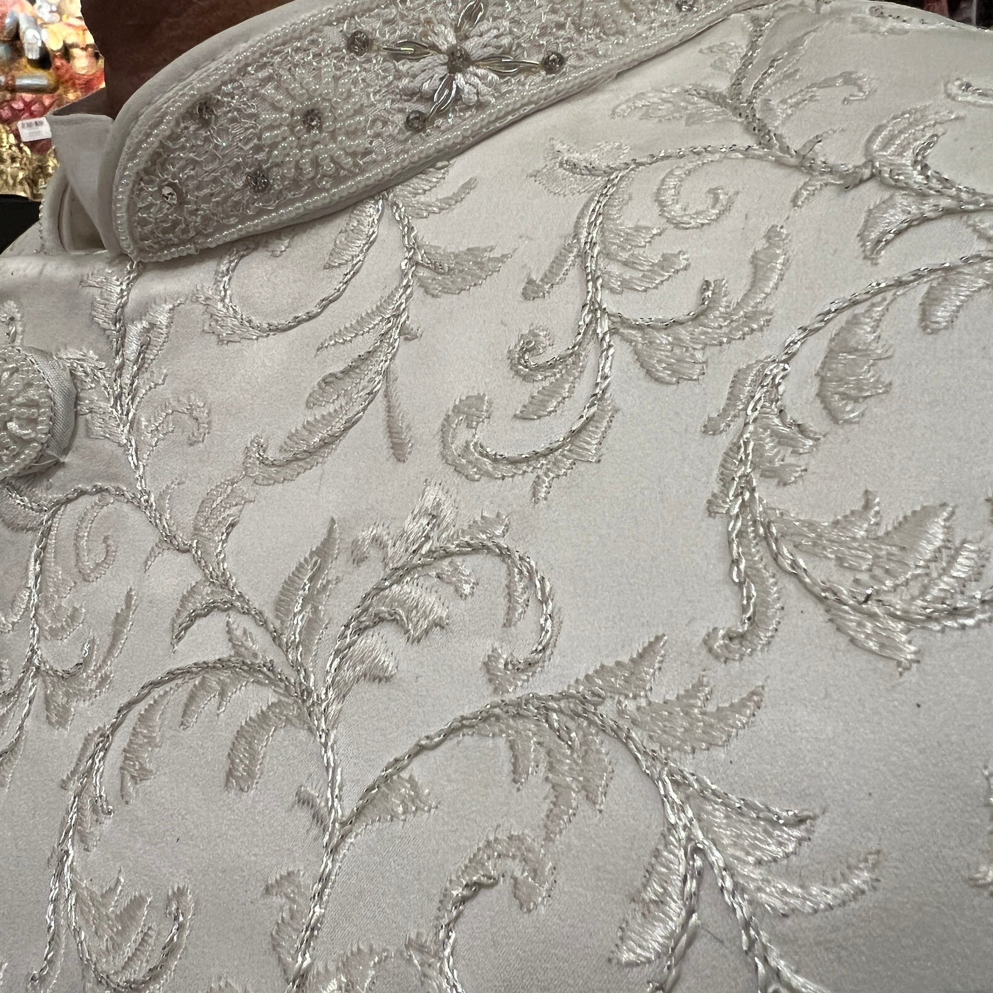 YD Ivory Heavy Embroidered Groom Sherwani - Vintage India NYC