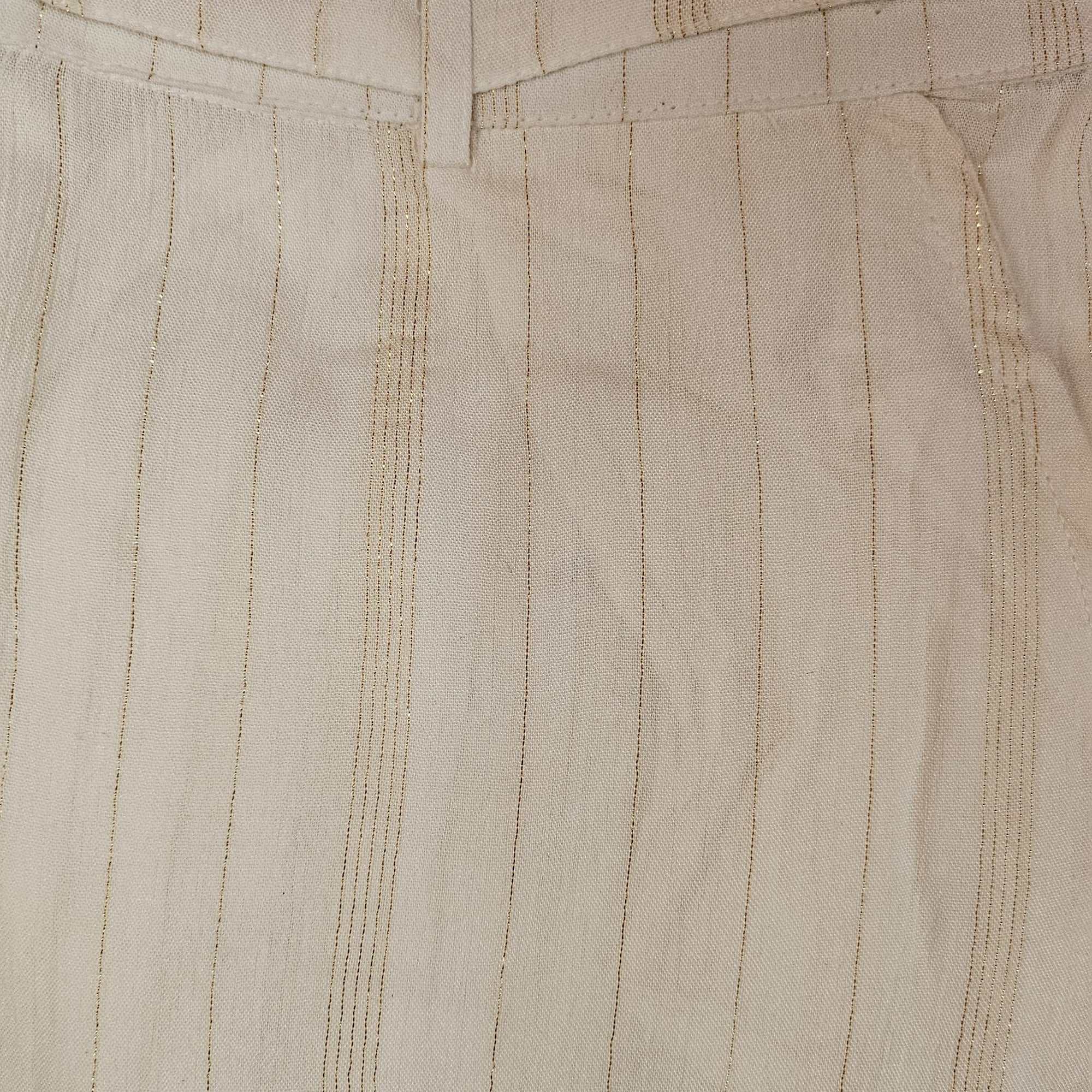 Lurex Striped Wide Leg Pants - Vintage India NYC