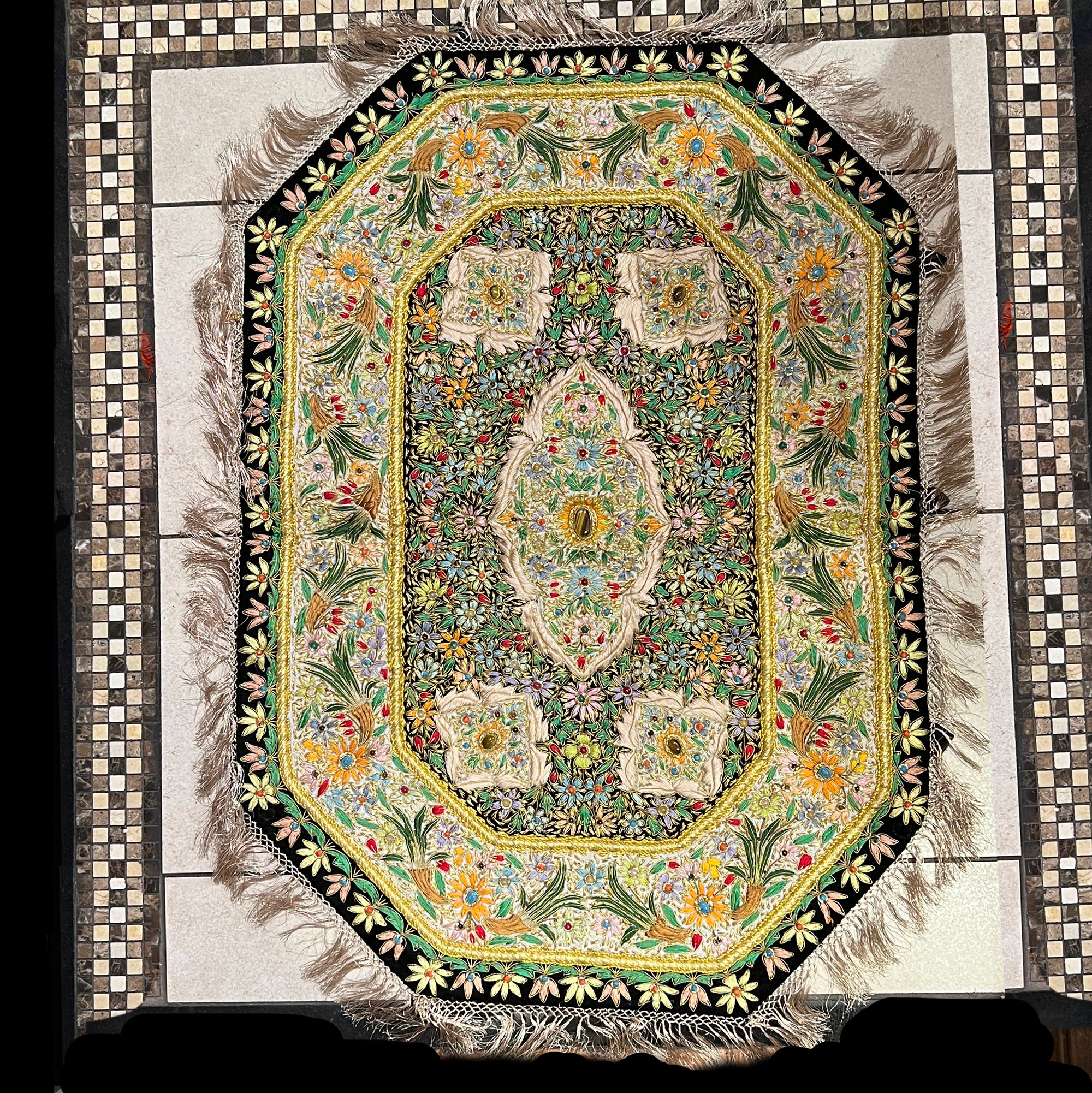 Jeweled Wall Hanging - Vintage India NYC
