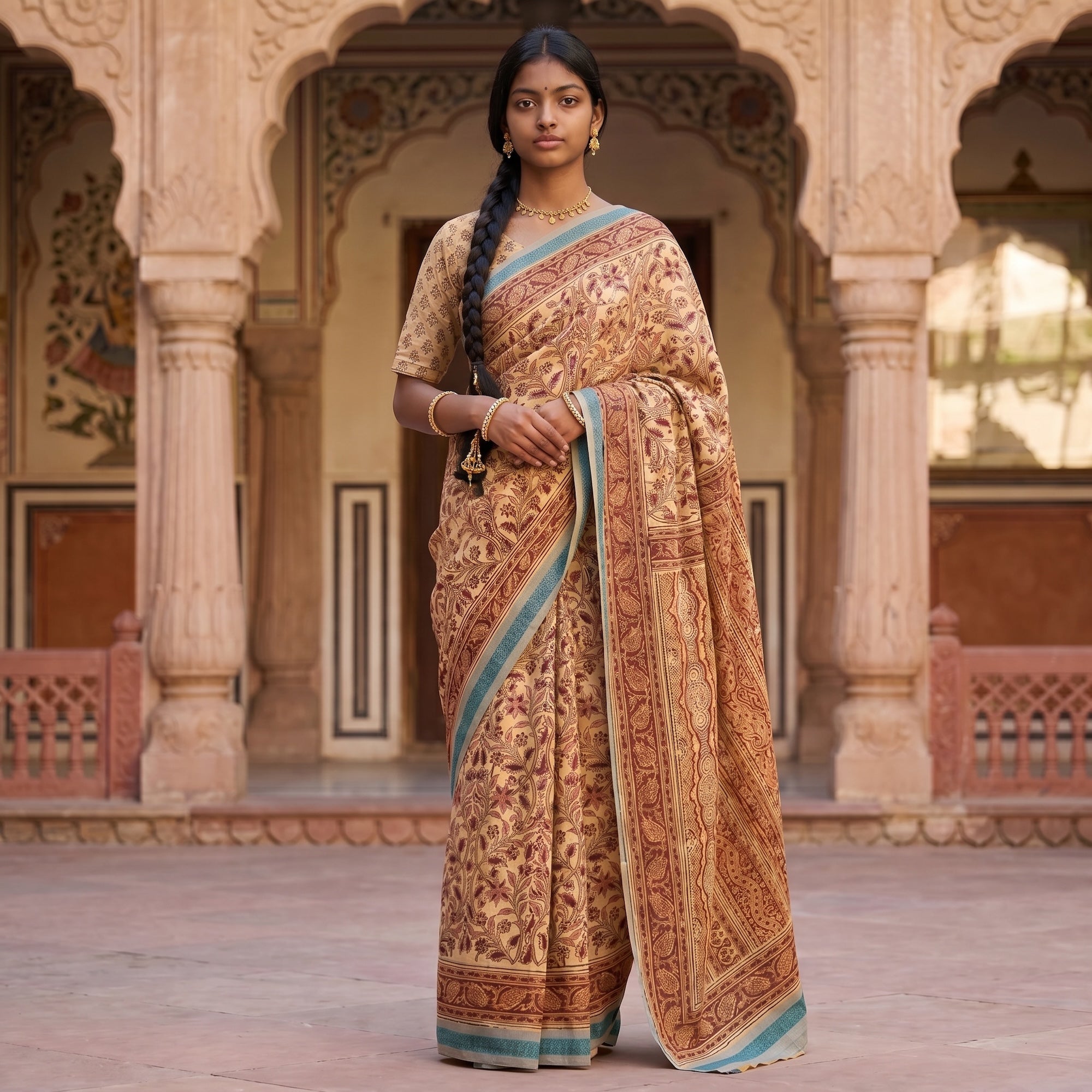 Kalamkari Cotton Saree