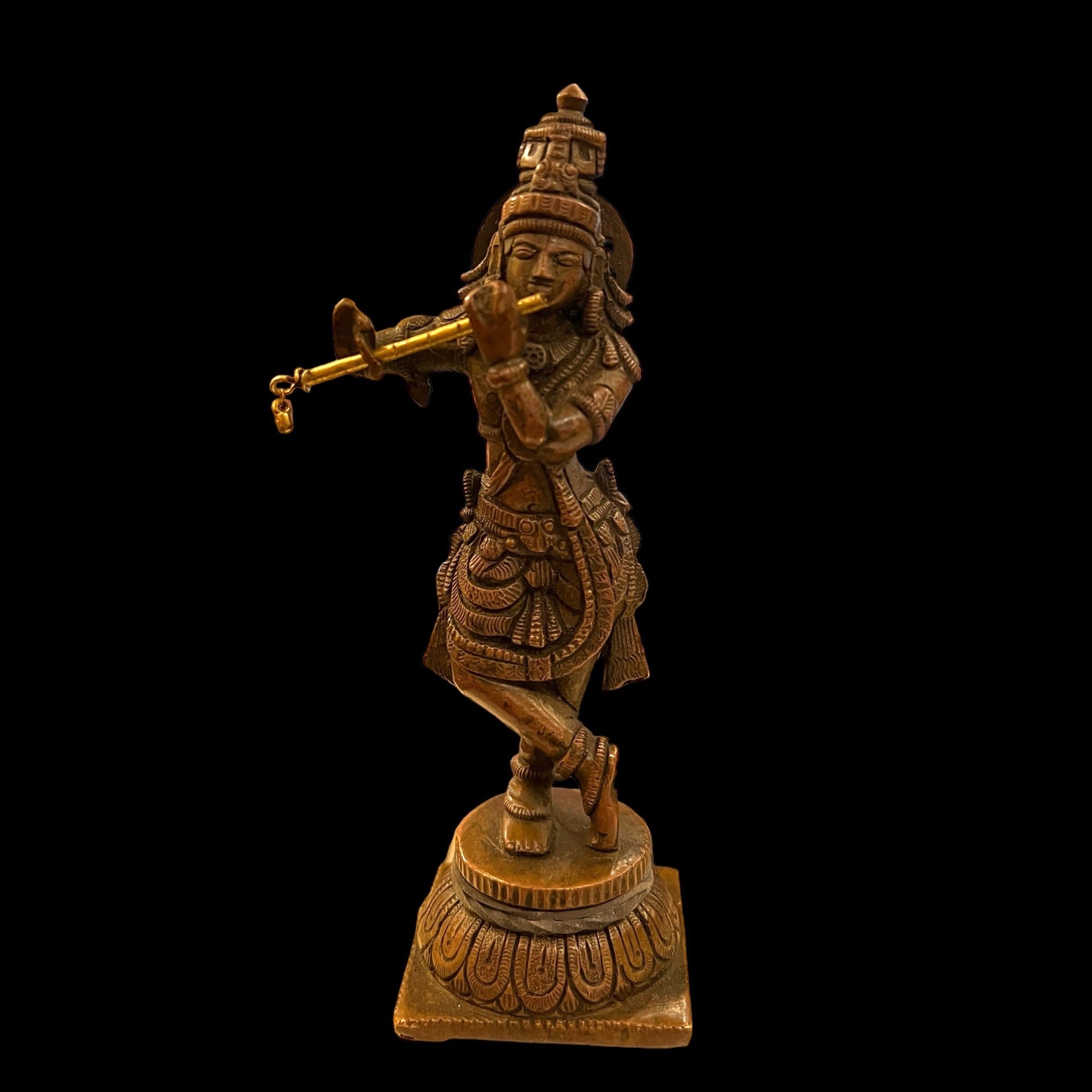 GM Bronze Krishna 320- 5.5 in - Vintage India NYC