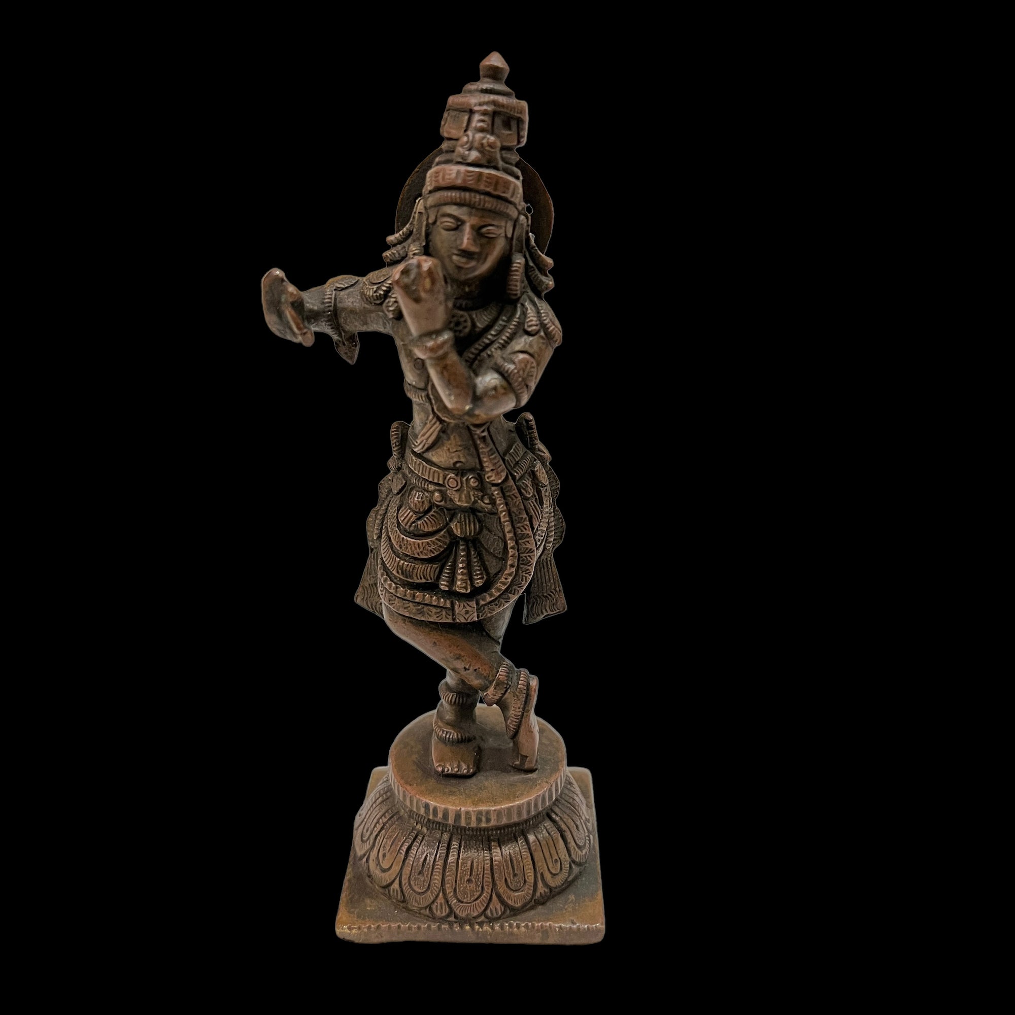 GM Bronze Krishna 320- 5.5 in - Vintage India NYC