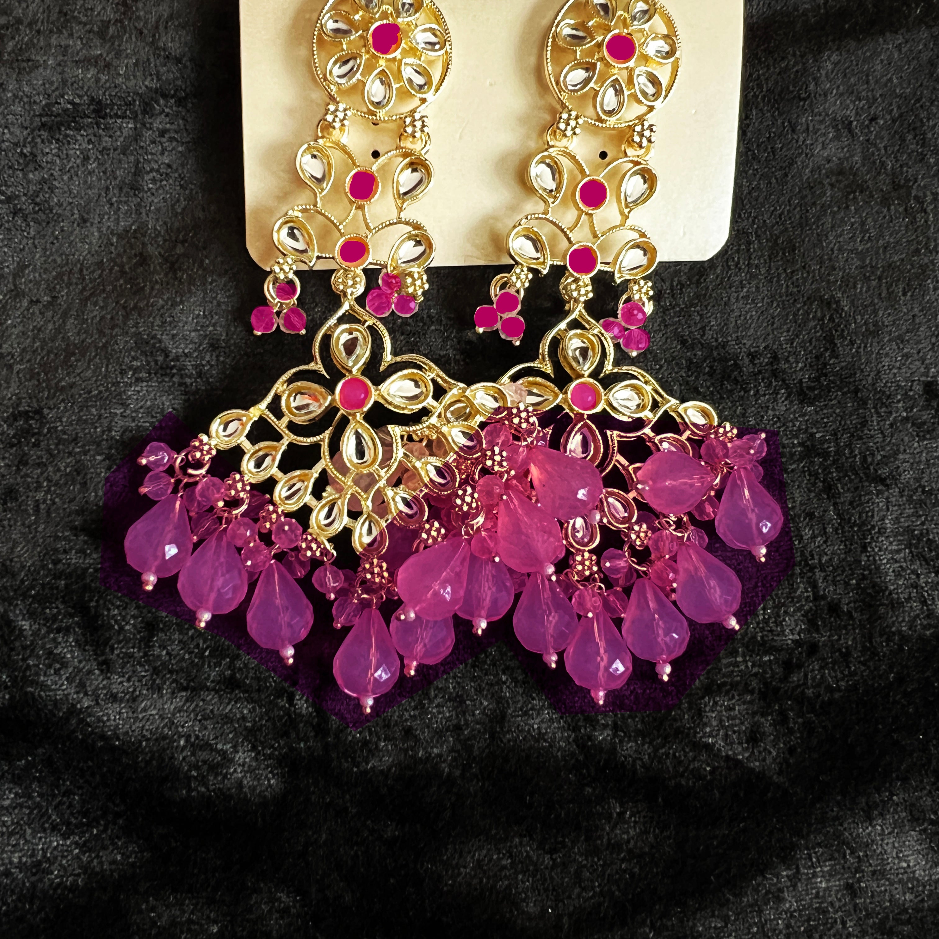 Large Ornate Earrings - Vintage India NYC