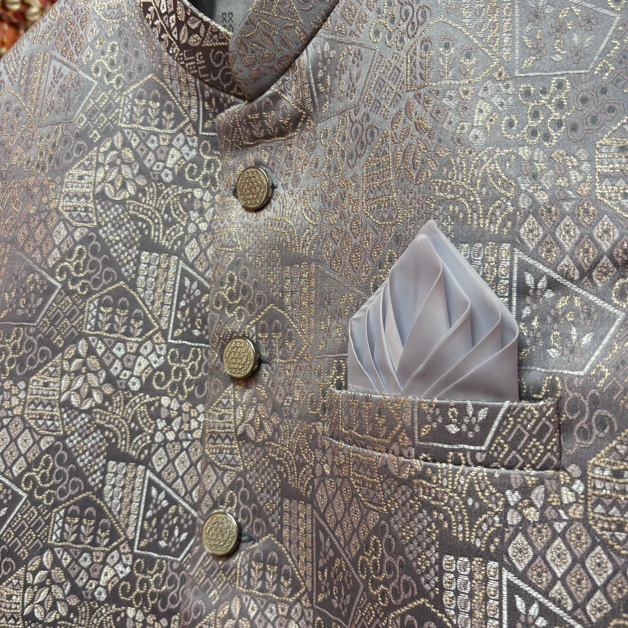 Lavendar Abstract Vest