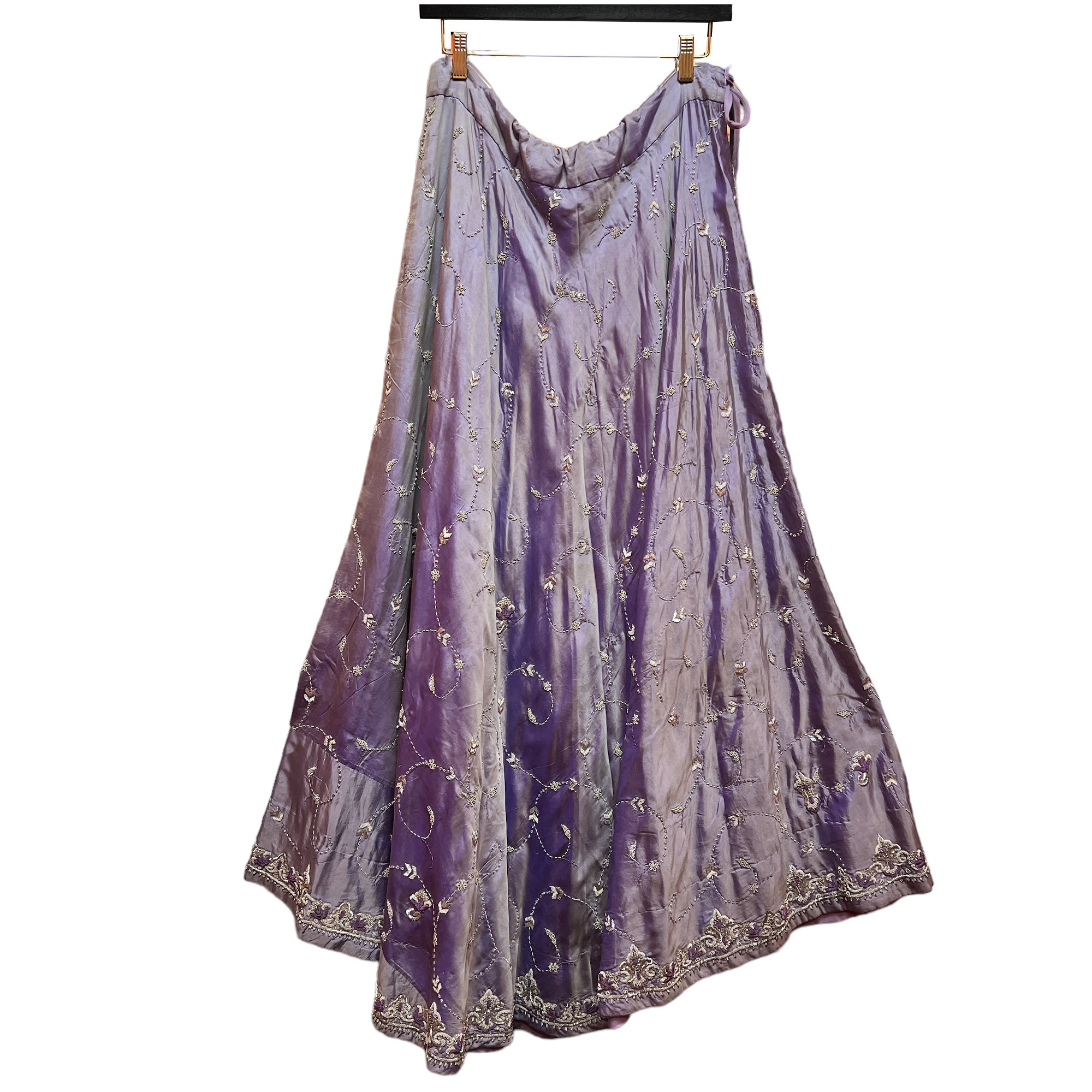 Vintage Silk Lavender Lehenga - Vintage India NYC