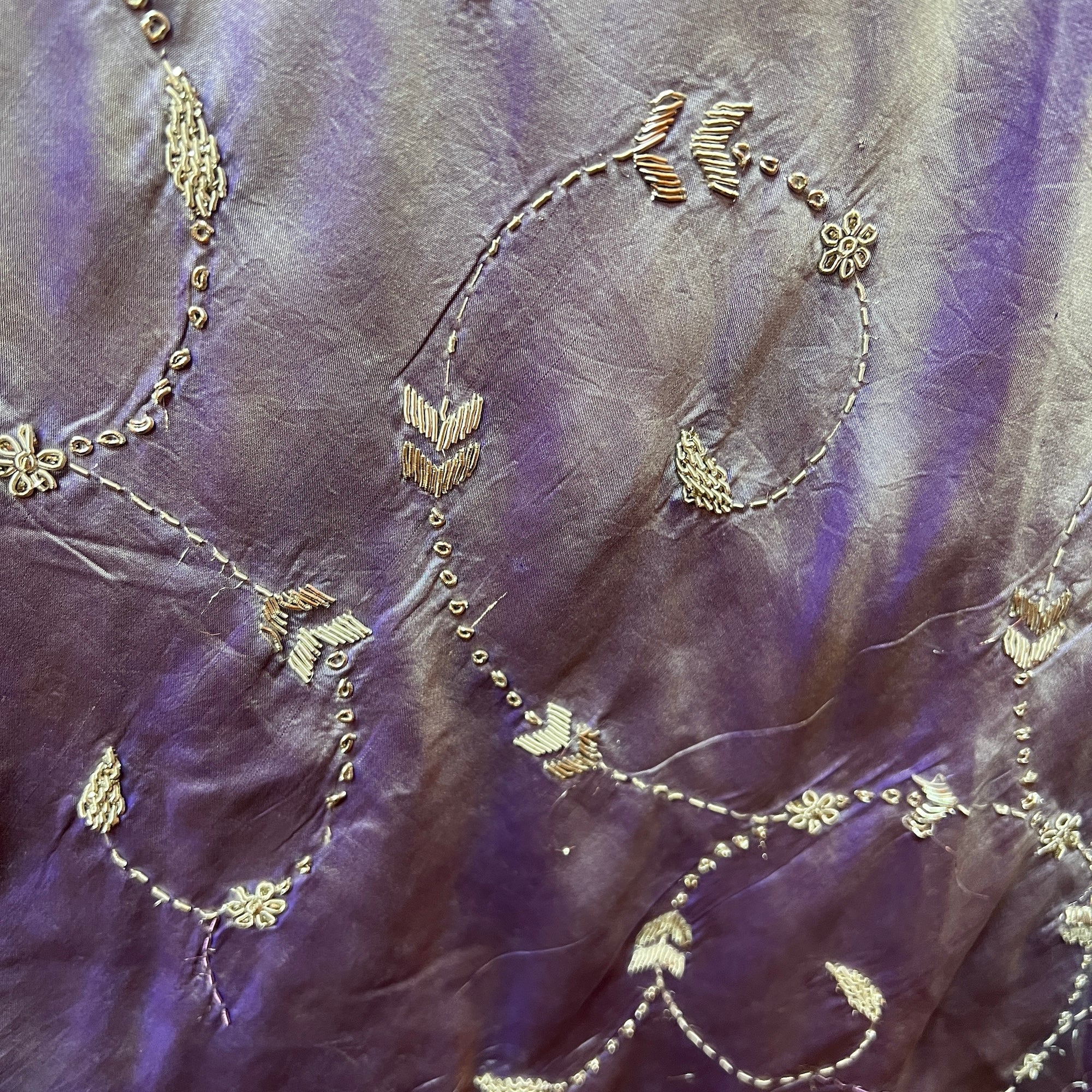 Vintage Silk Lavender Lehenga - Vintage India NYC