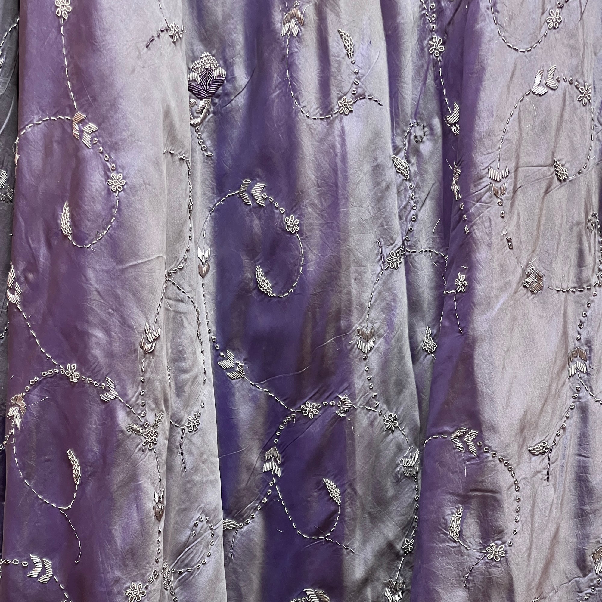 Vintage Silk Lavender Lehenga - Vintage India NYC