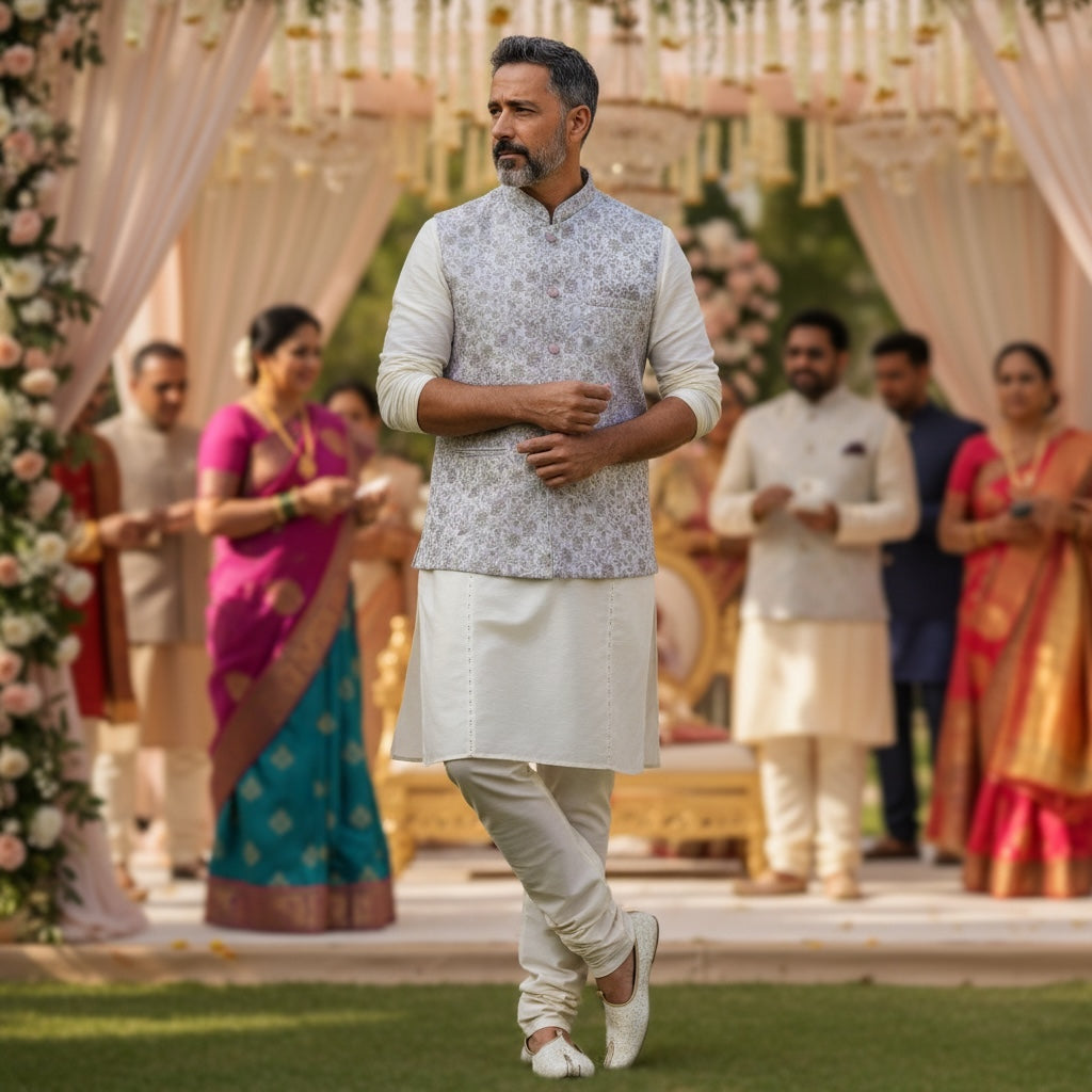 Pastel Floral Vest-Colors - Vintage India NYC