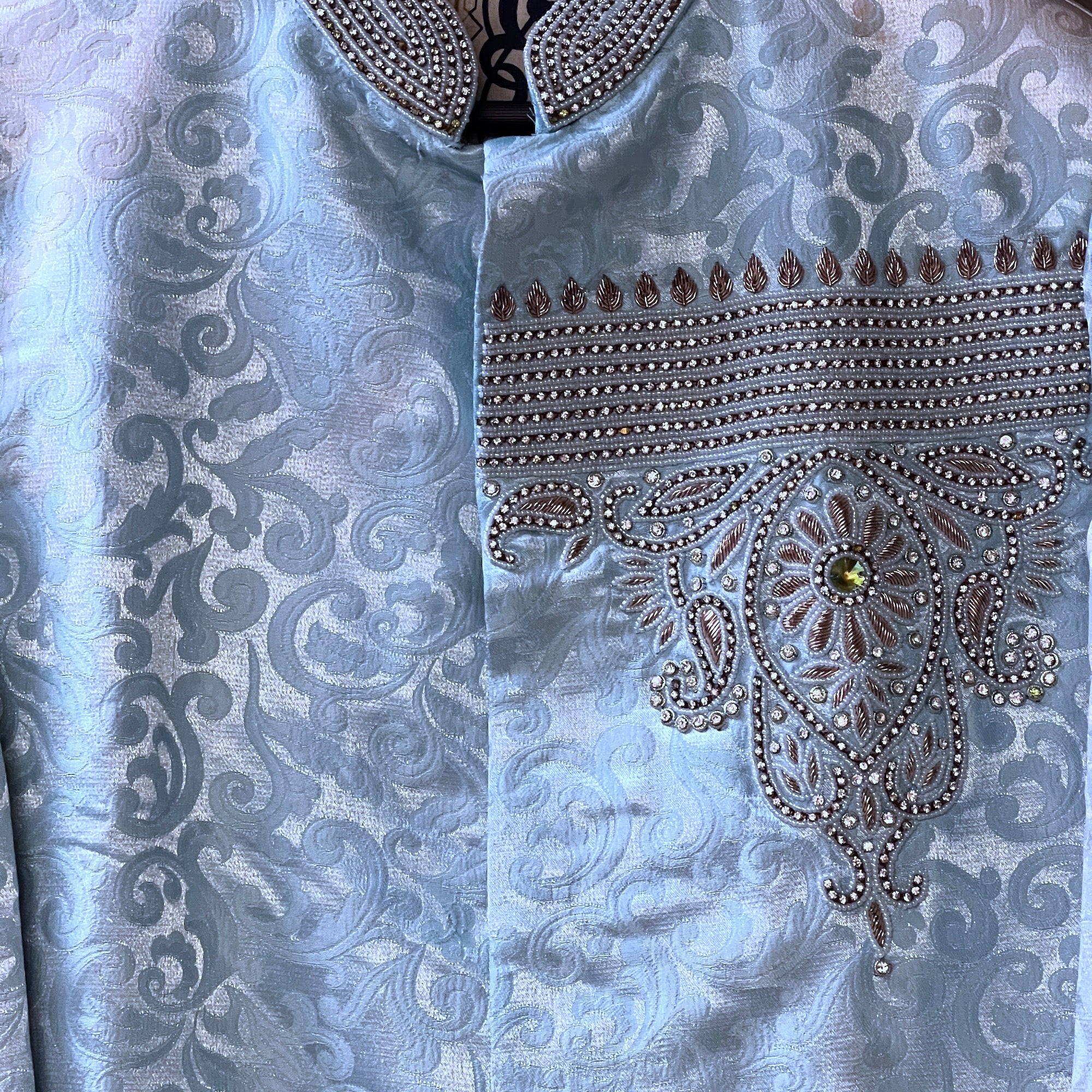 Light Blue Sherwani - Vintage India NYC