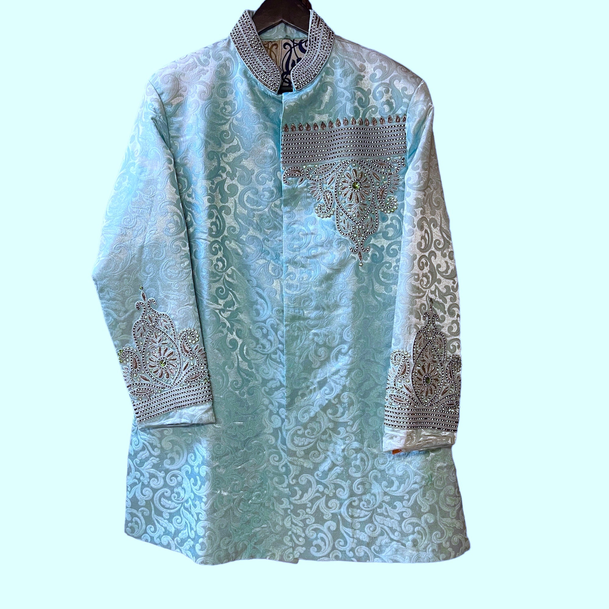 Light Blue Sherwani - Vintage India NYC