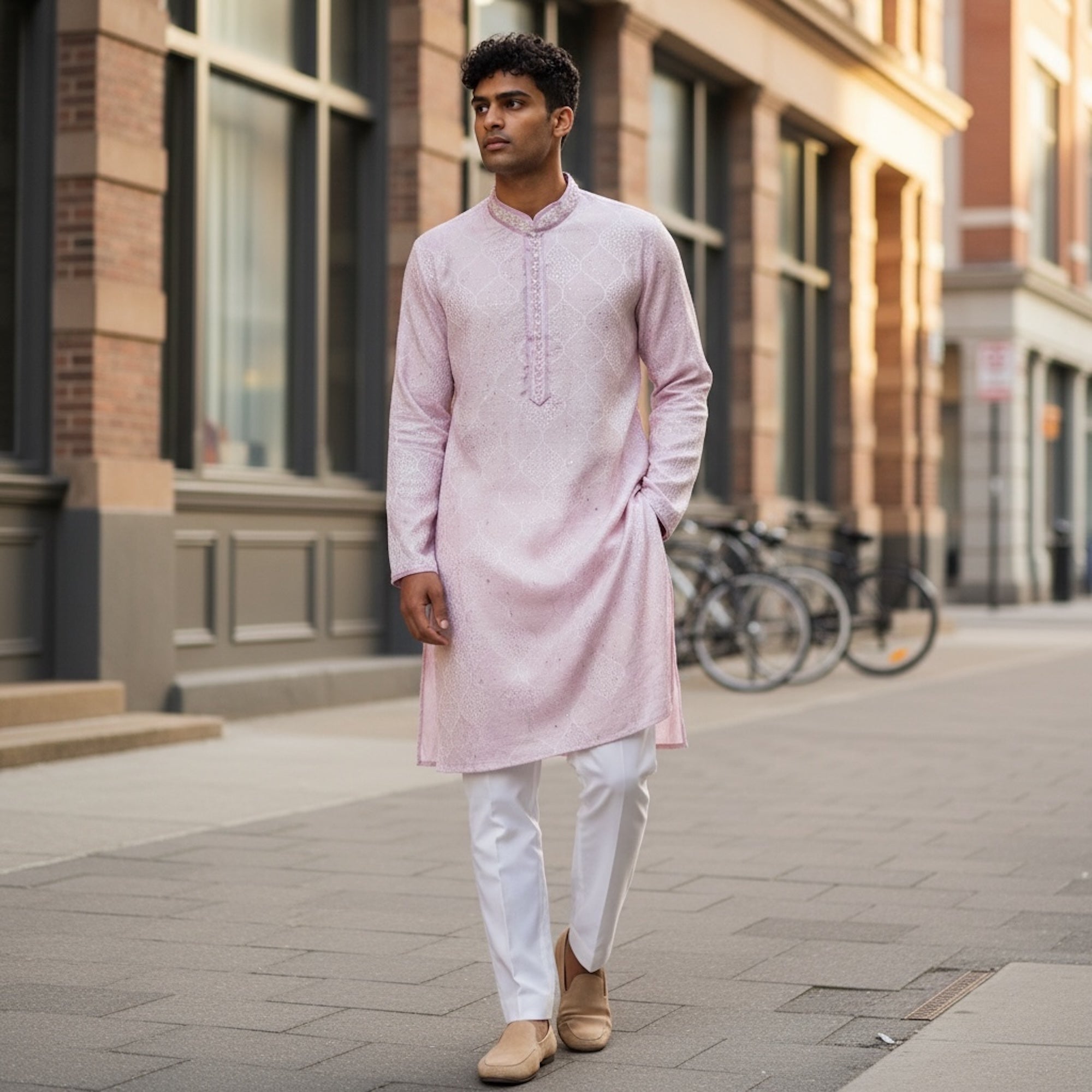 Ogee Handwork Kurta-Colors
