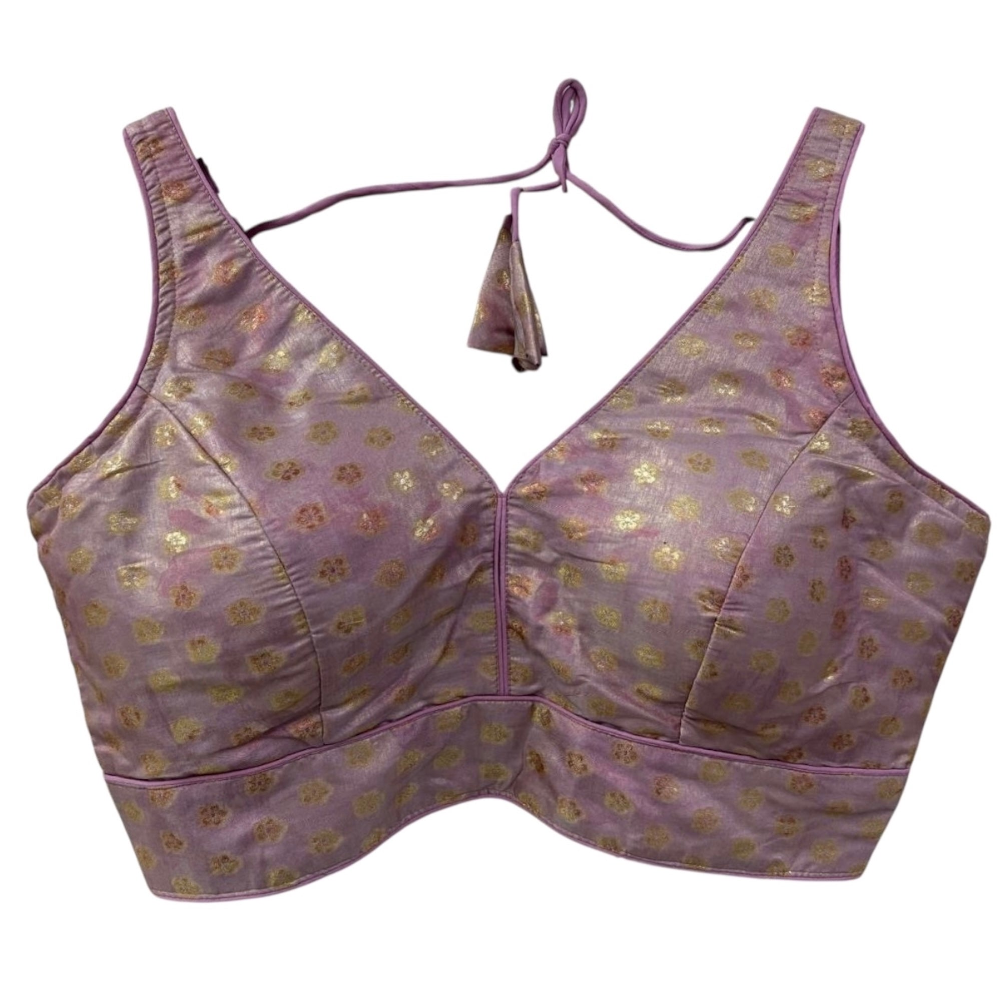 Muted Colors V Neck Choli Blouse -Various - Vintage India NYC