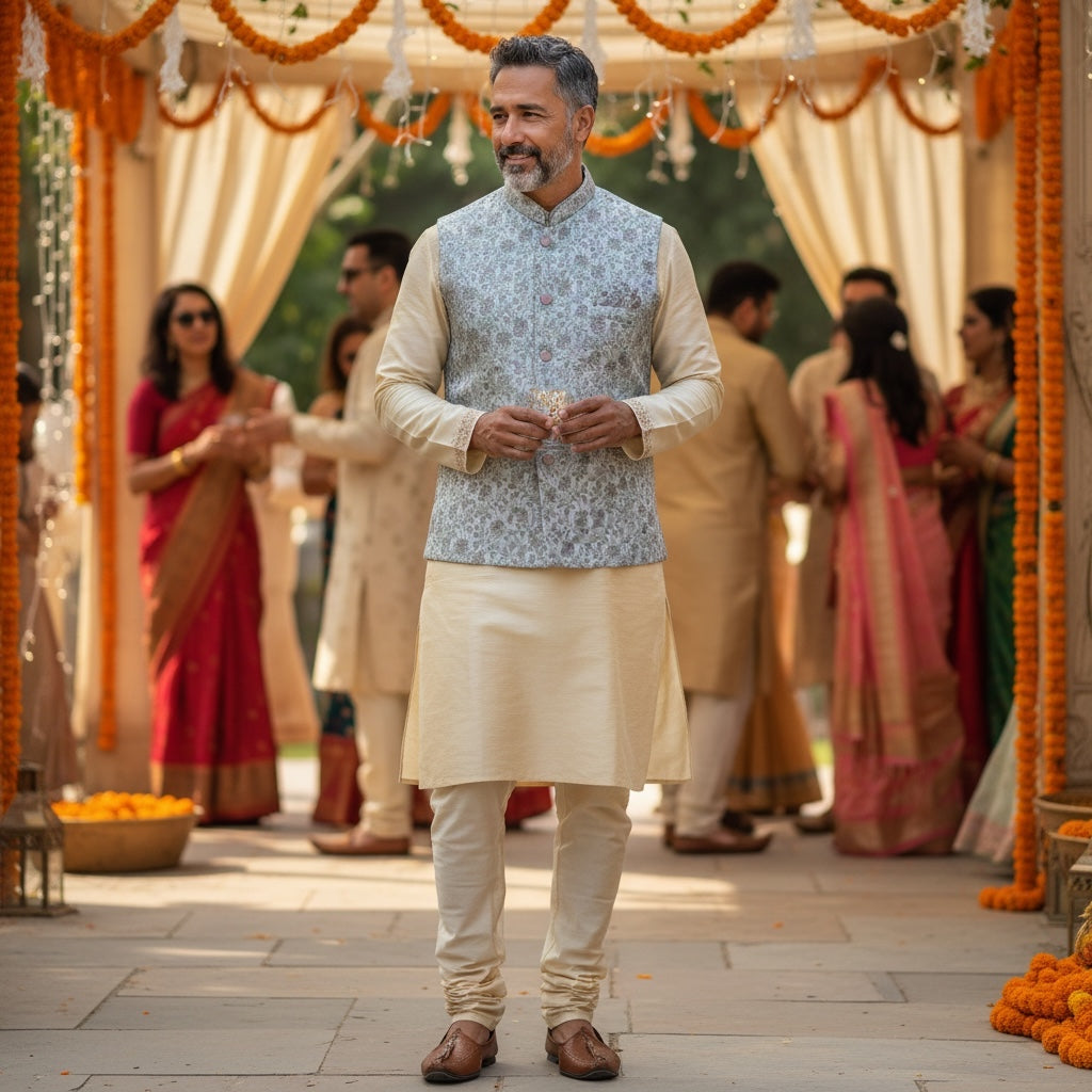 Pastel Floral Vest-Colors - Vintage India NYC