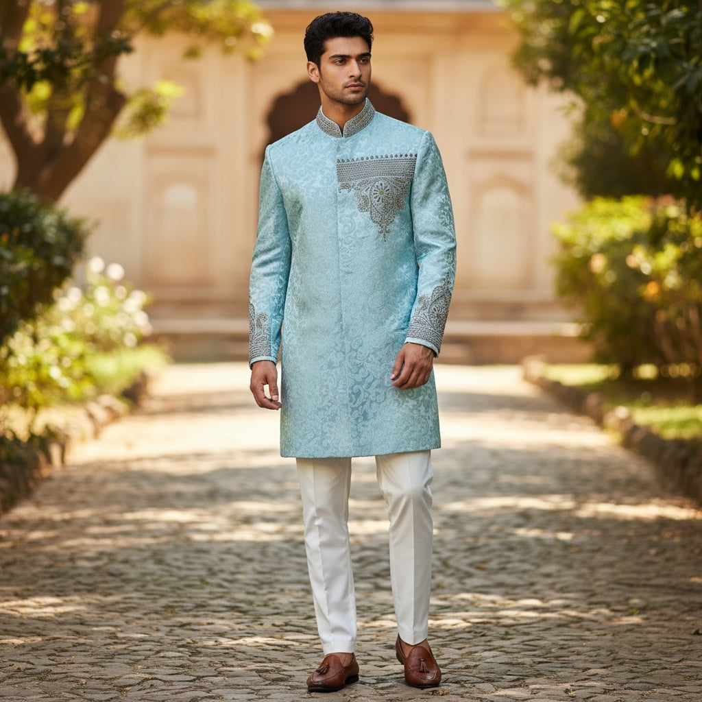 Light Blue Sherwani