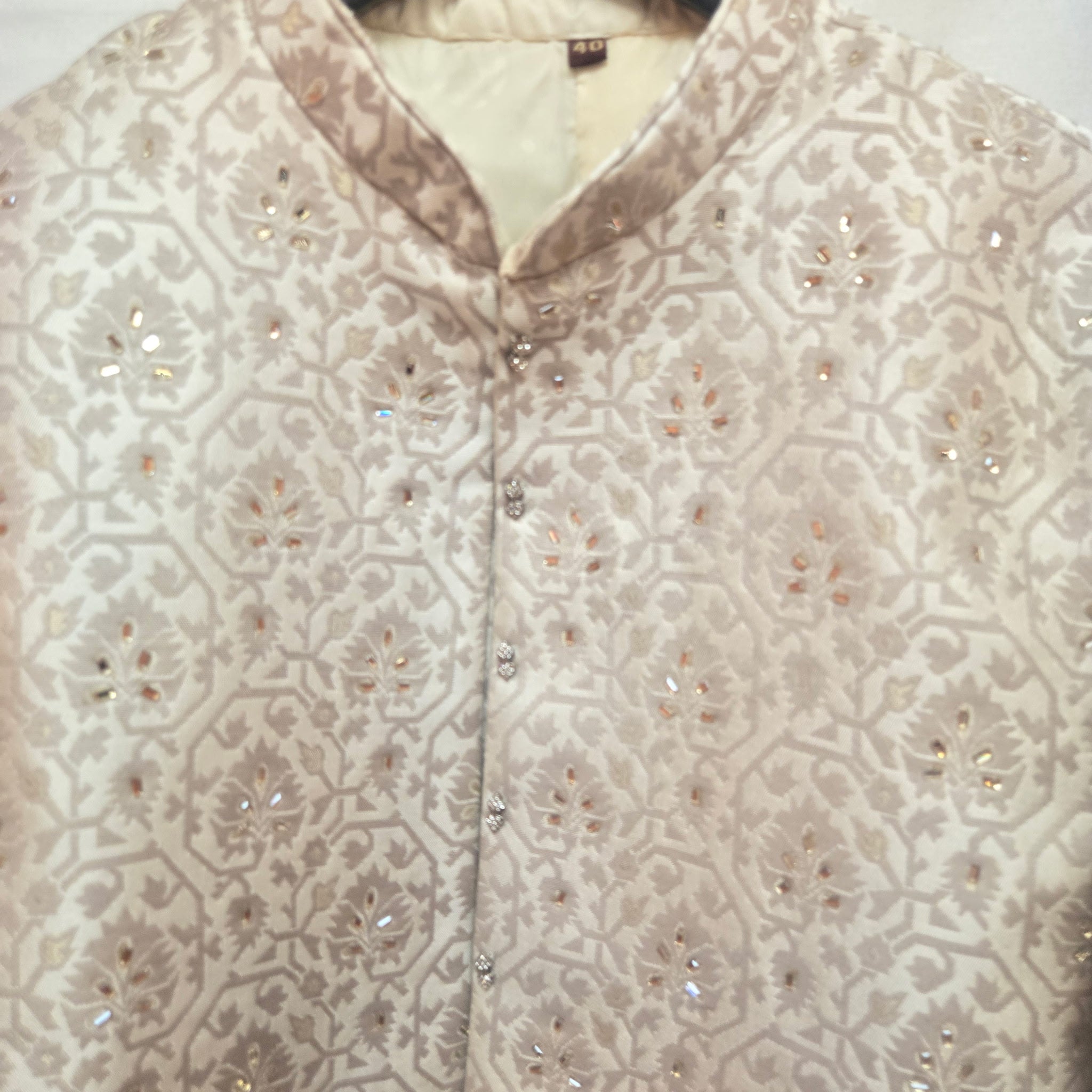 Light Gold Leaf Mirrored Jodhpuri