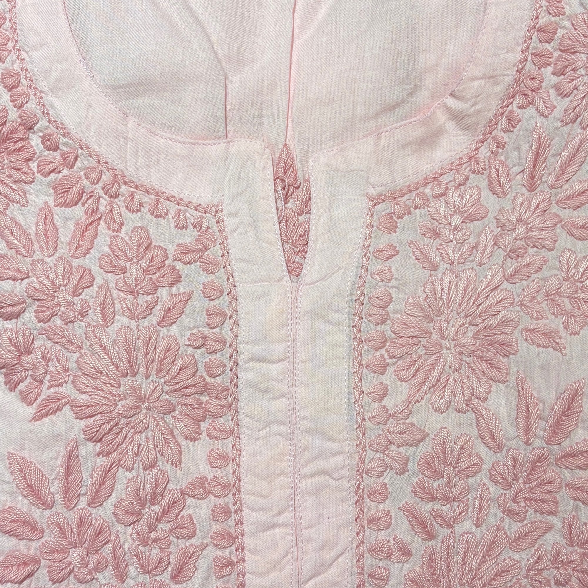 MA Short Embroidered Cotton Kurti-Size 50