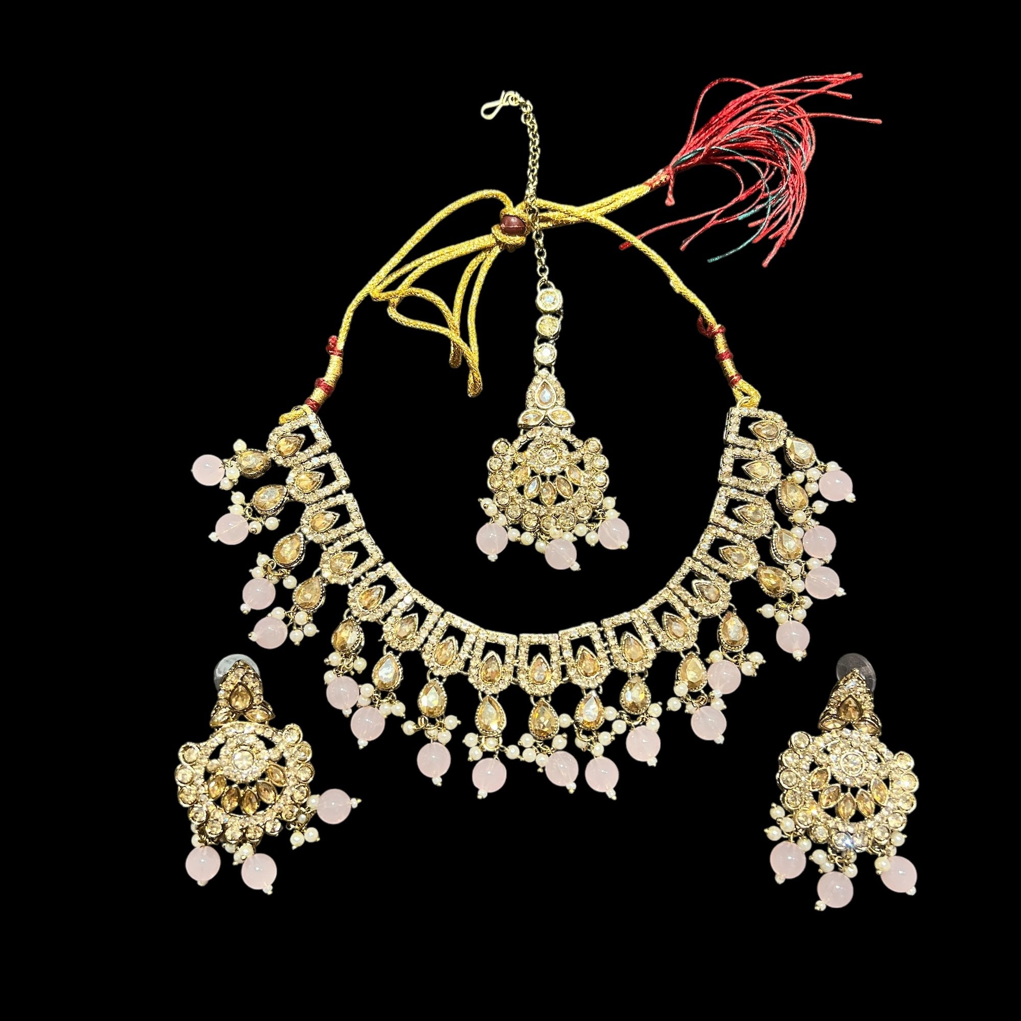 DT Flower Drop Necklace Sets-Many Colors