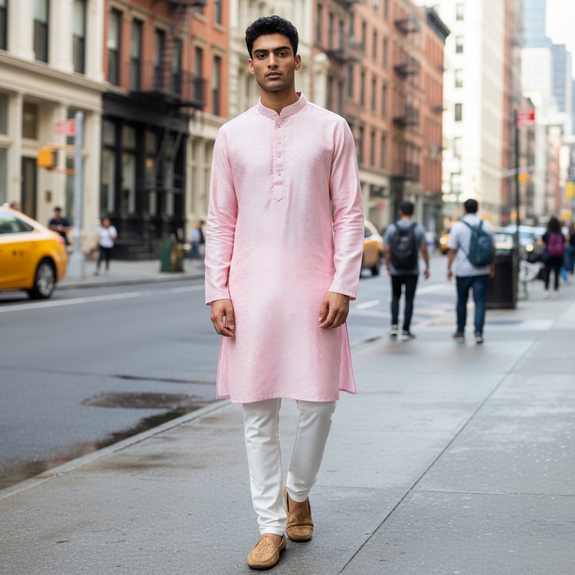 Light Pink Diamond Kurta
