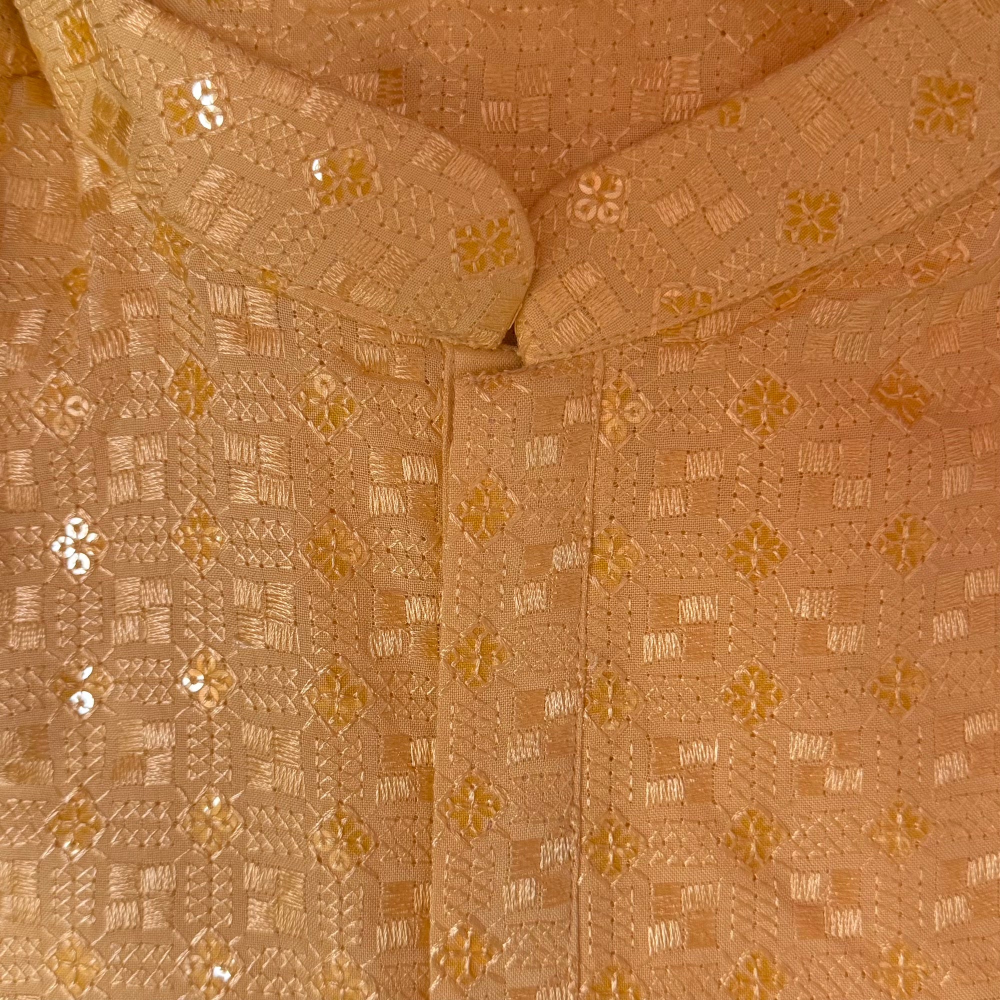 Lucknowi Threadwork Kurtas-5 Colors - Vintage India NYC