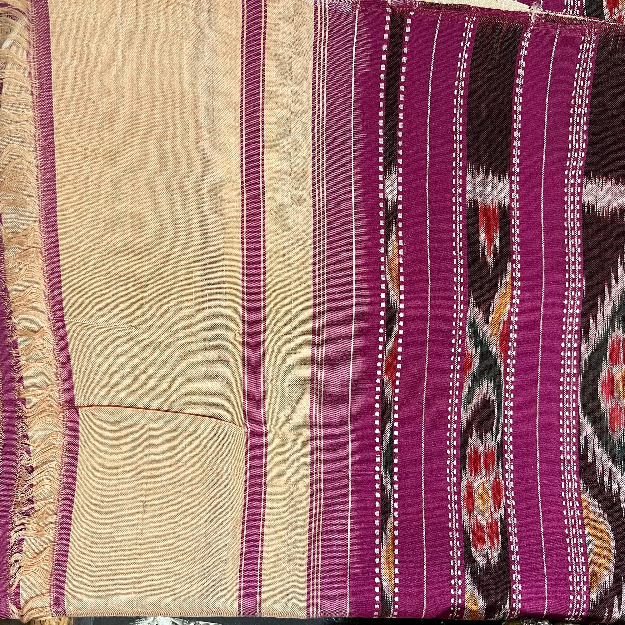 Silk Ikat Dupattas-3 Styles - Vintage India NYC