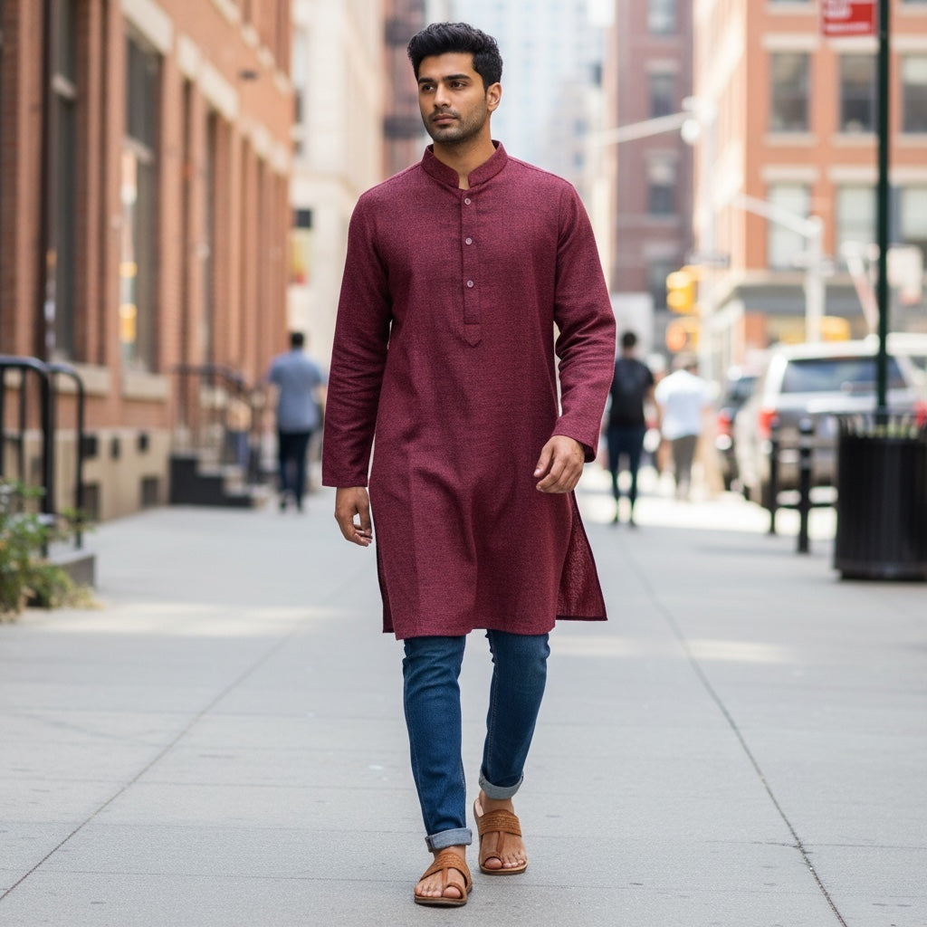 Organic Cotton Kurtas- Many Colors - Vintage India NYC