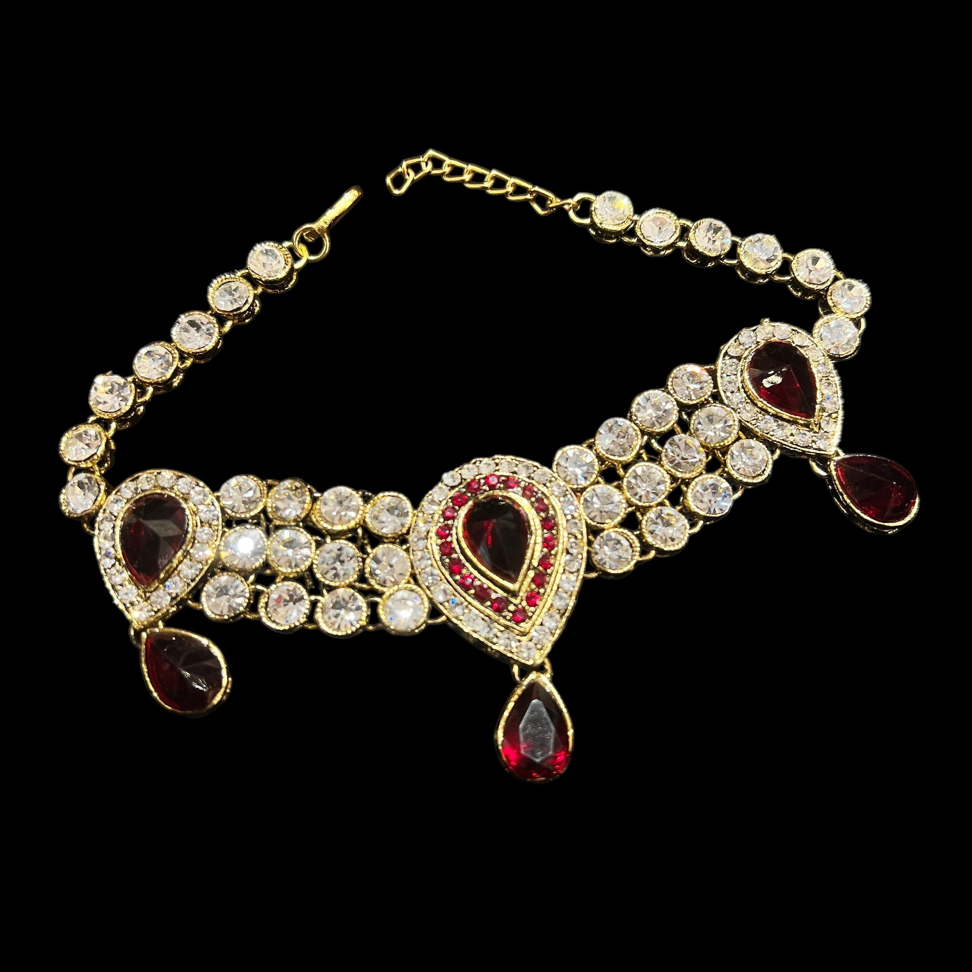 Drop Stone Baju Bandh-Upper Arm Bracelet - Vintage India NYC