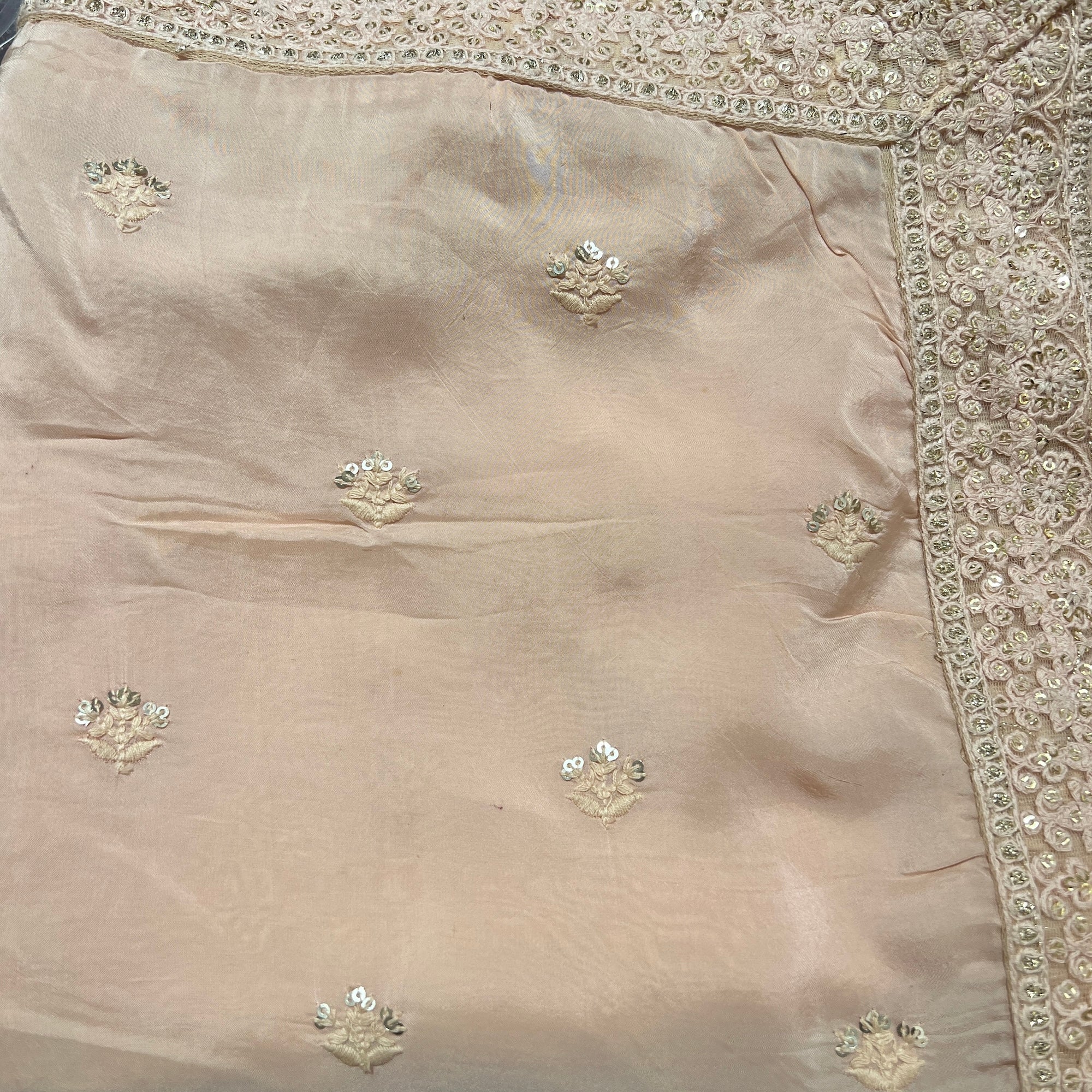 Mens Blush Embroidered Dupatta - Vintage India NYC